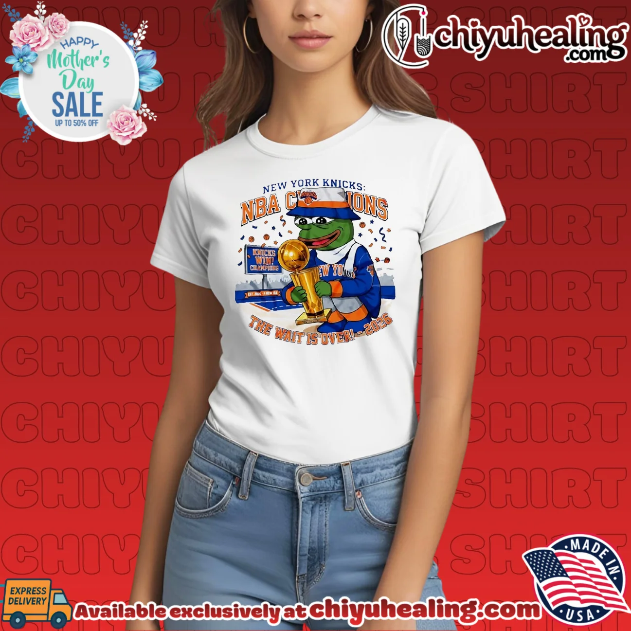 Pepe The Frog New York Knicks 2026 NBA Champions bespoke shirt & hoodie - Everyday Fit Pepe The Frog New York Knicks 2026 NBA Champions