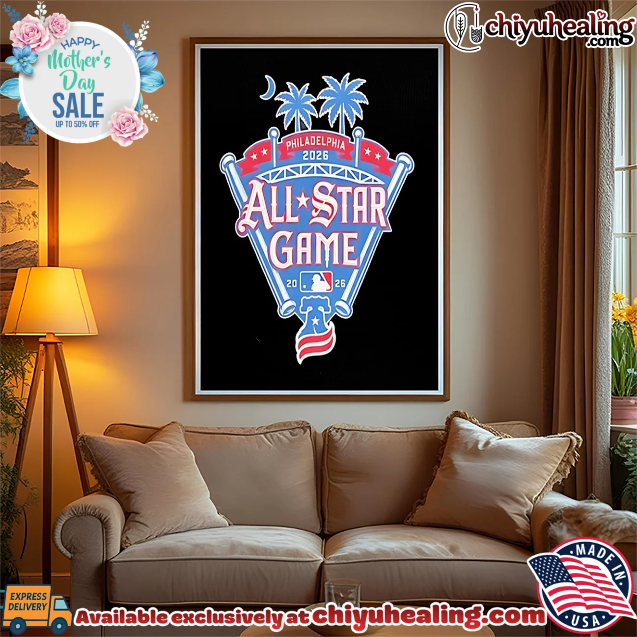 Philadelphia 2026 All Star Game MLB Baseball Liberty Bell Palm Trees Event shirt & hoodie Philadelphia 2026 All Star Game MLB Baseball Liberty Bell Palm Trees Event shirt & hoodie