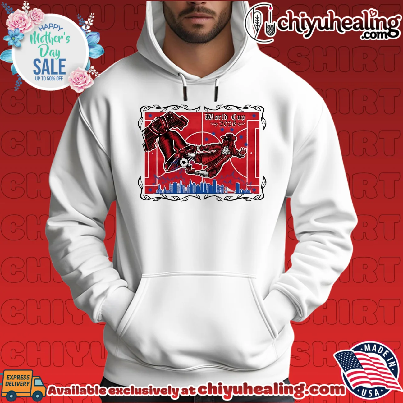 Philadelphia 2026 FIFA World Cup skyline illustration retro shirt & hoodie - New Arrival Philadelphia 2026 FIFA World Cup skyline illustration retro shirt & hoodie - New Arrival
