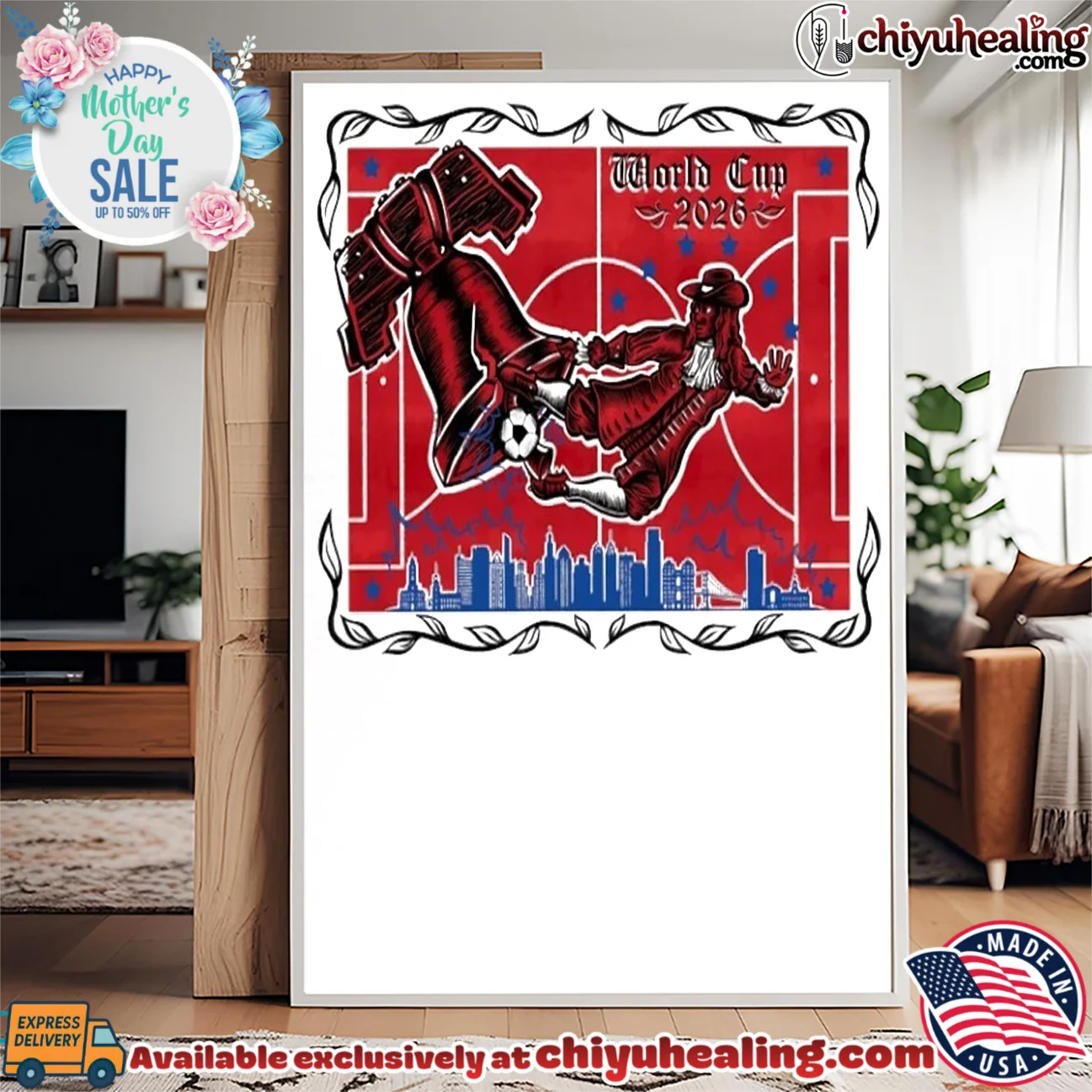 Philadelphia 2026 FIFA World Cup skyline illustration retro shirt & hoodie - New Arrival Philadelphia 2026 FIFA World Cup skyline illustration