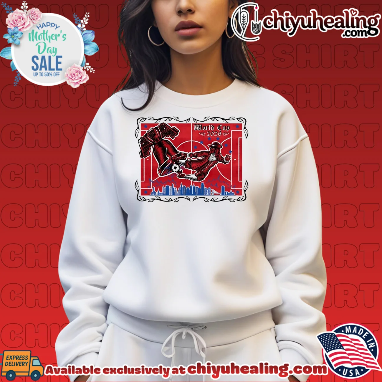 Philadelphia 2026 FIFA World Cup skyline illustration retro shirt & hoodie - New Arrival Philadelphia 2026 FIFA World Cup skyline illustration