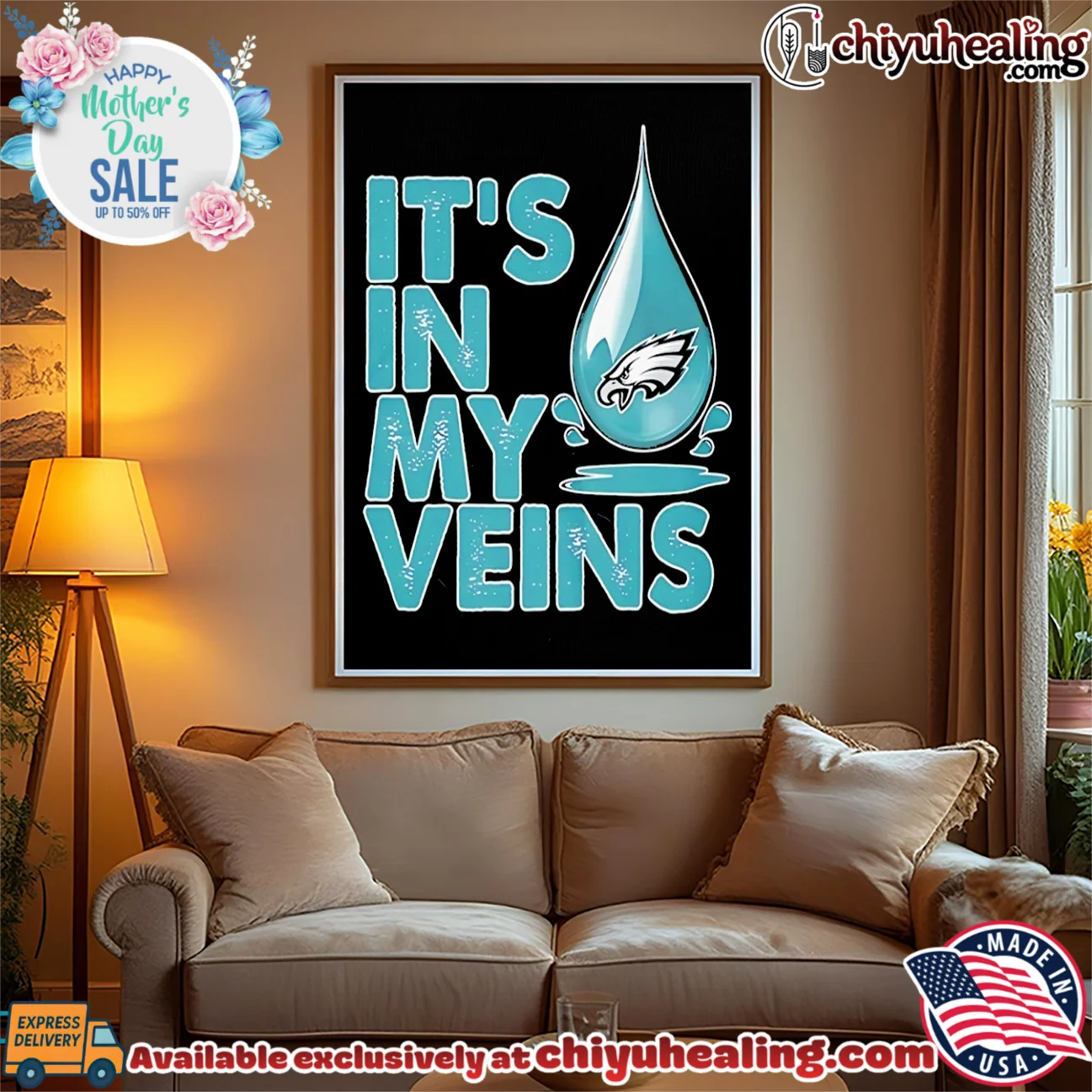Philadelphia Eagles it's in my veins viral shirt & hoodie - Urban Fashion Philadelphia Eagles it's in my veins