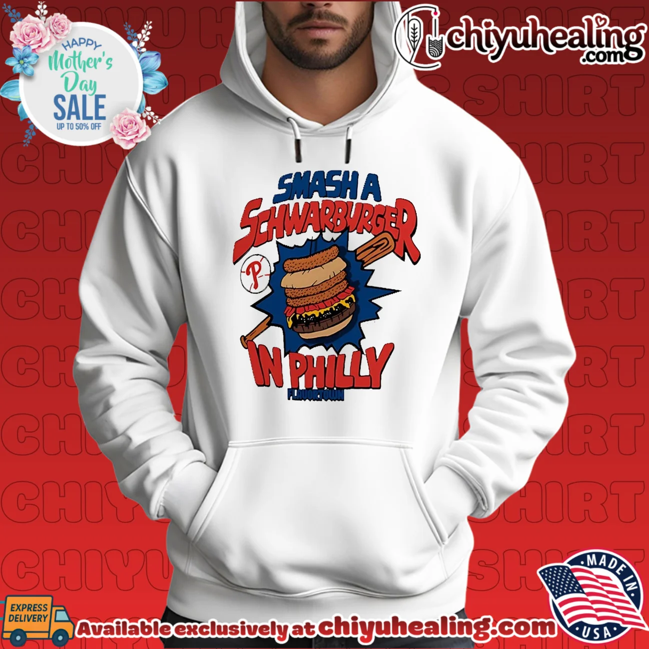 Philadelphia Phillies smash a Schwarburger in Philly food bespoke shirt & hoodie | Limited Stock Edition Philadelphia Phillies smash a Schwarburger in Philly food bespoke shirt & hoodie | Limited Stock Edition