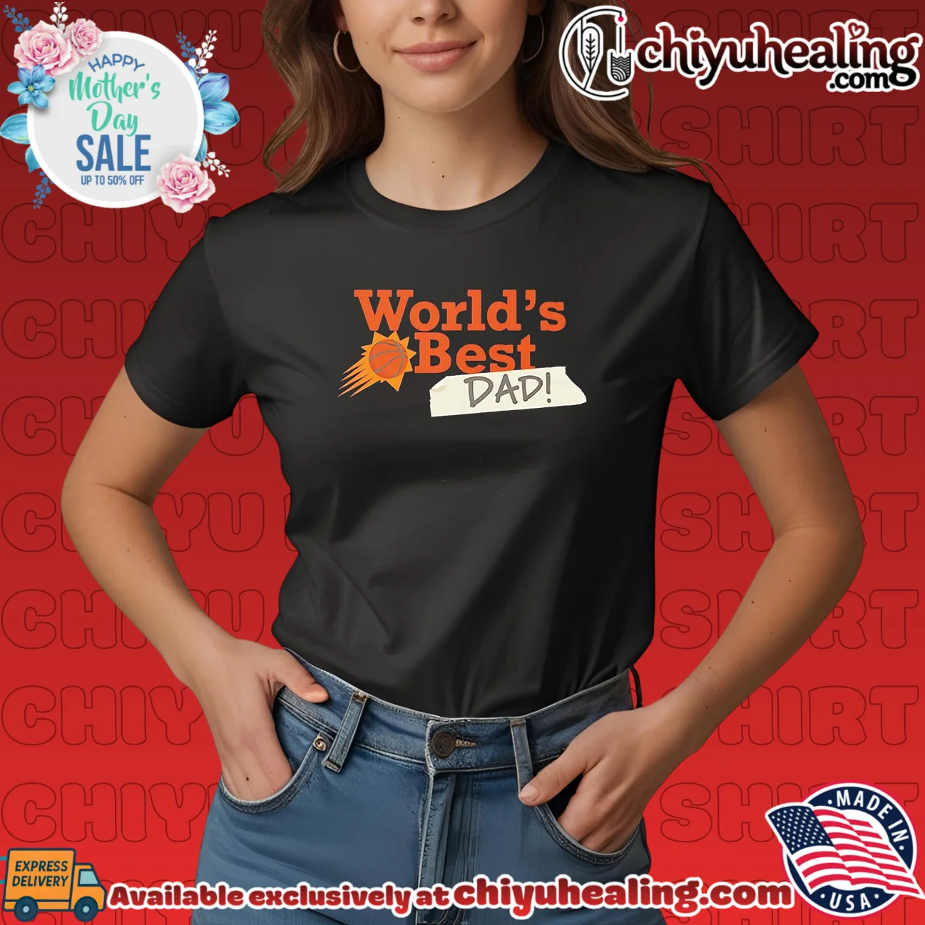 Phoenix Suns World's Best Dad 2026 limited shirt & hoodie - The Fan Collection Phoenix Suns World's Best Dad 2026