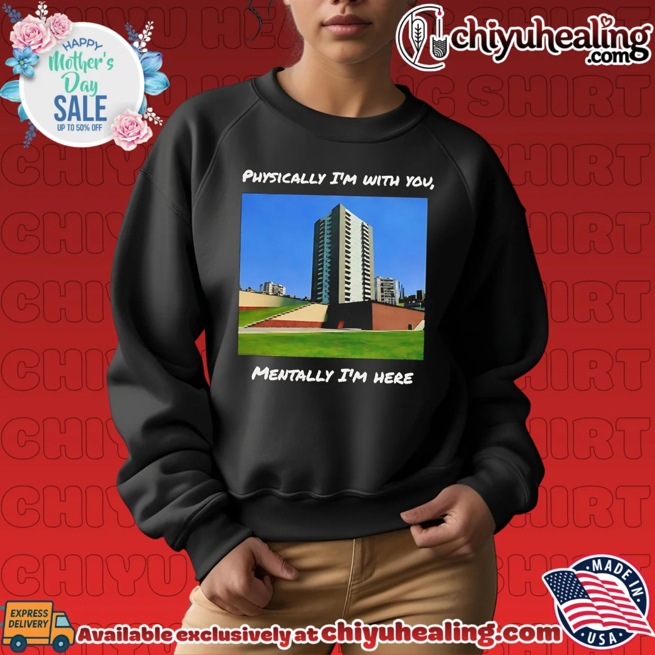 Physically I'm With You Mentally I'm Here 2026 essential shirt & hoodie | Iconic Look Physically I'm With You Mentally I'm Here 2026