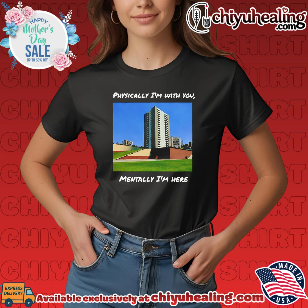 Physically I'm With You Mentally I'm Here 2026 essential shirt & hoodie | Iconic Look Physically I'm With You Mentally I'm Here 2026