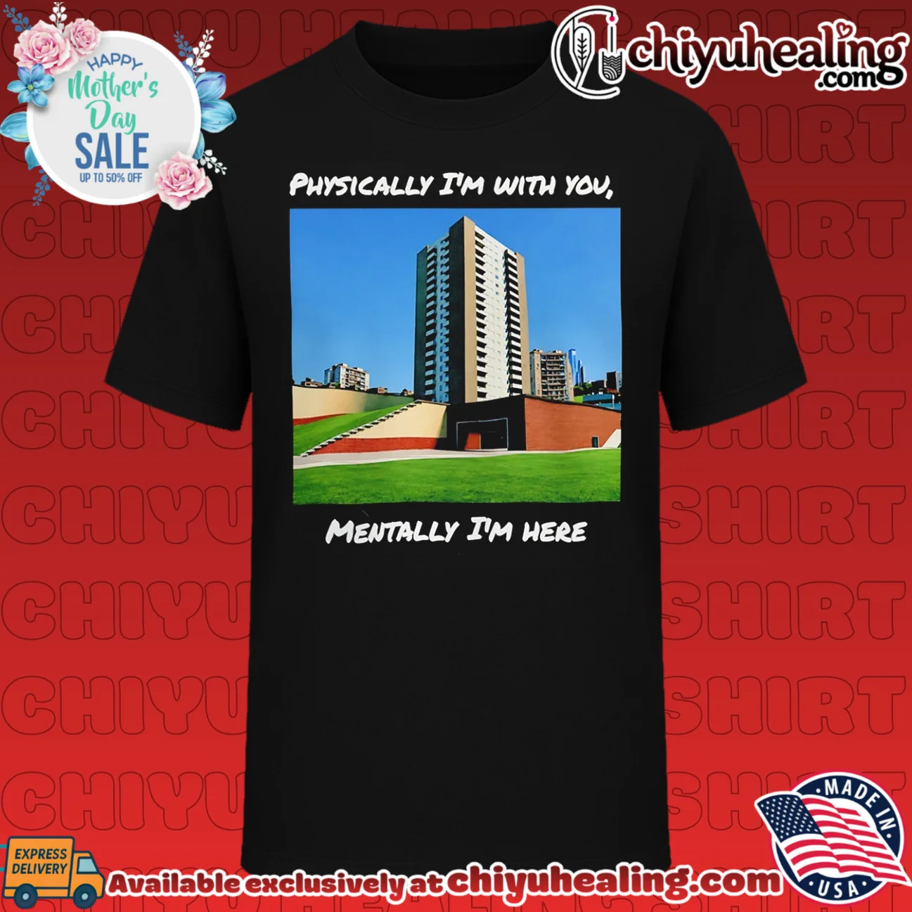 Physically I'm With You Mentally I'm Here statement shirt & hoodie | Collector Series
