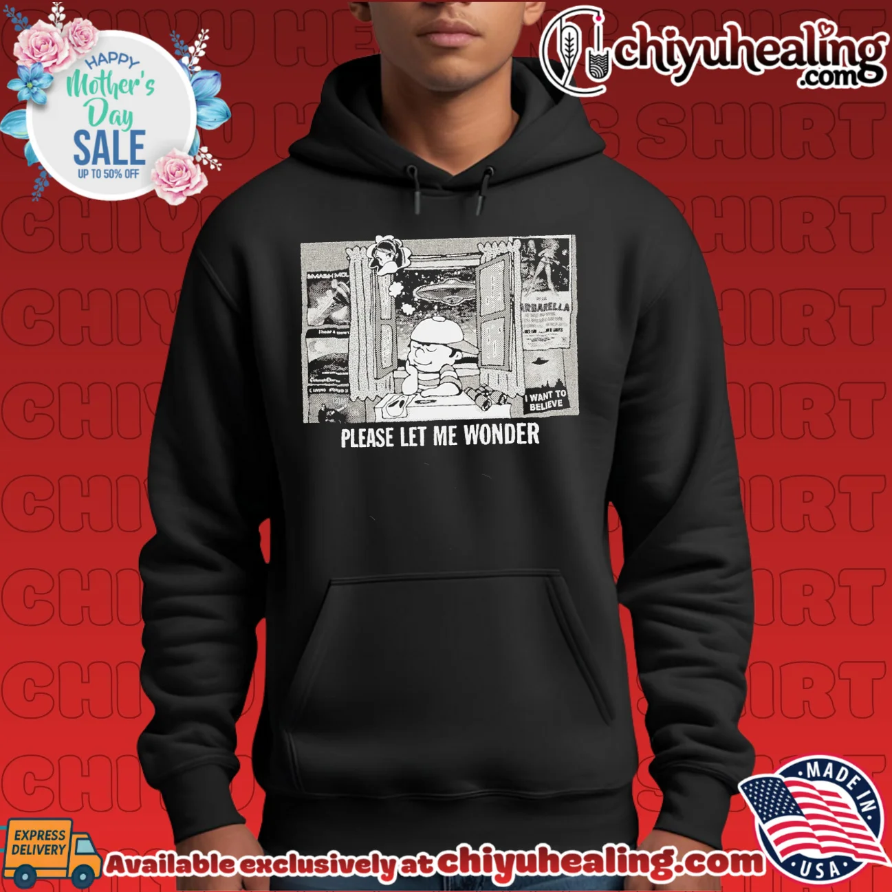 Please Let Me Wonder Ness EarthBound UFO I Want to Believe shirt & hoodie Please Let Me Wonder Ness EarthBound UFO I Want to Believe shirt & hoodie