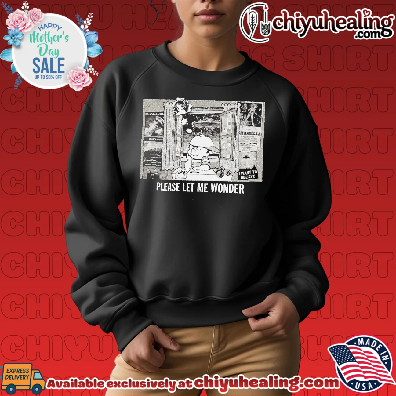 Please Let Me Wonder Ness EarthBound UFO I Want to Believe shirt & hoodie Please Let Me Wonder Ness EarthBound UFO I Want to Believe