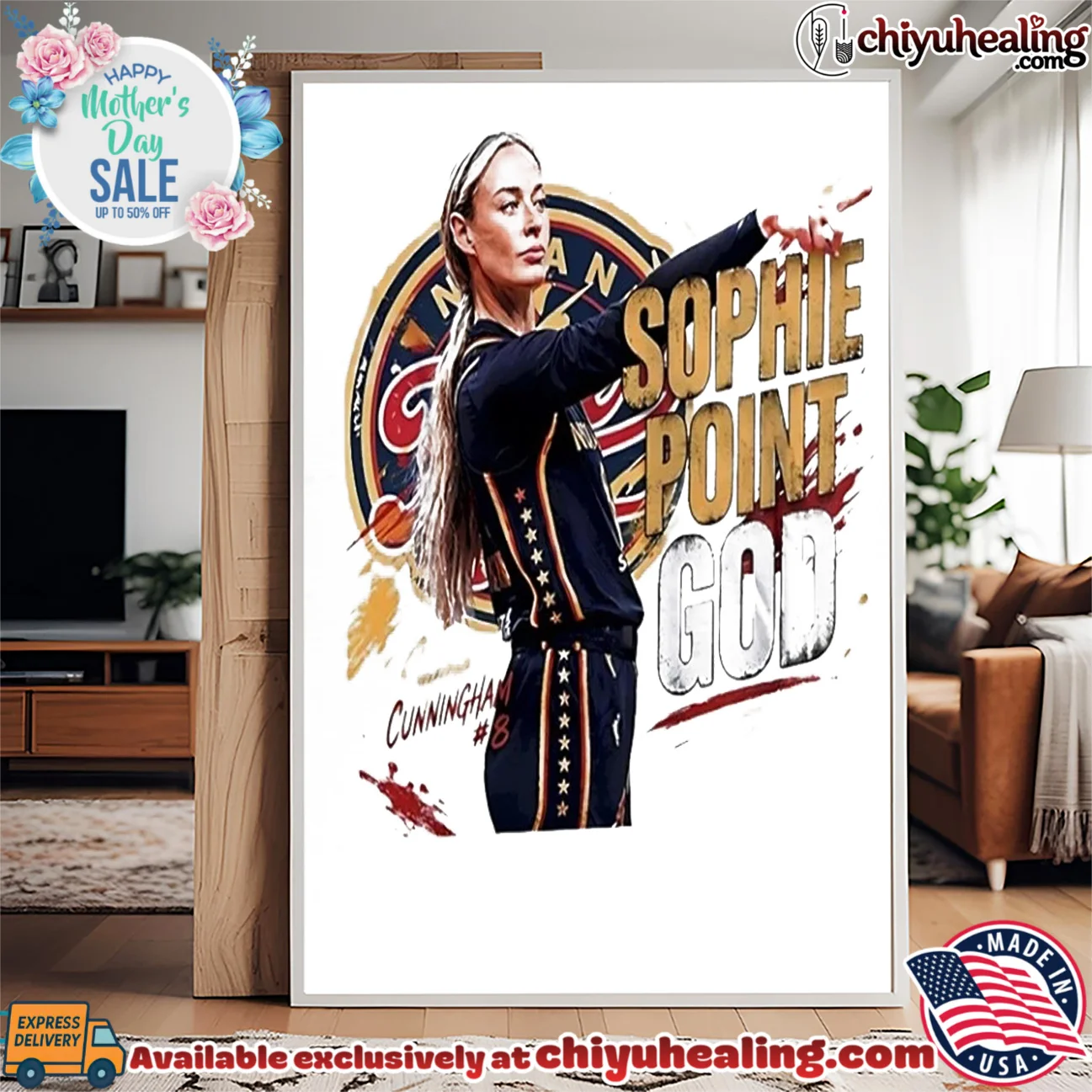 Point God Sophie Cunningham Indiana Fever WNBA graphic shirt & hoodie Point God Sophie Cunningham Indiana Fever WNBA graphic shirt & hoodie