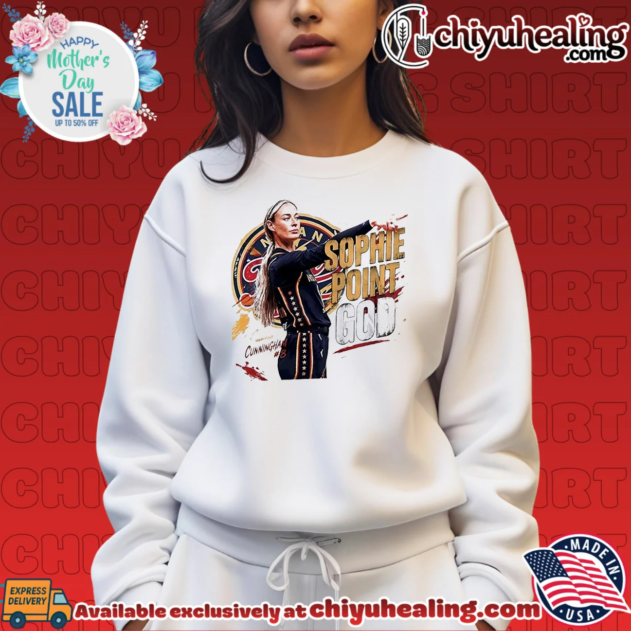 Point God Sophie Cunningham Indiana Fever WNBA graphic shirt & hoodie Point God Sophie Cunningham Indiana Fever WNBA graphic shirt & hoodie