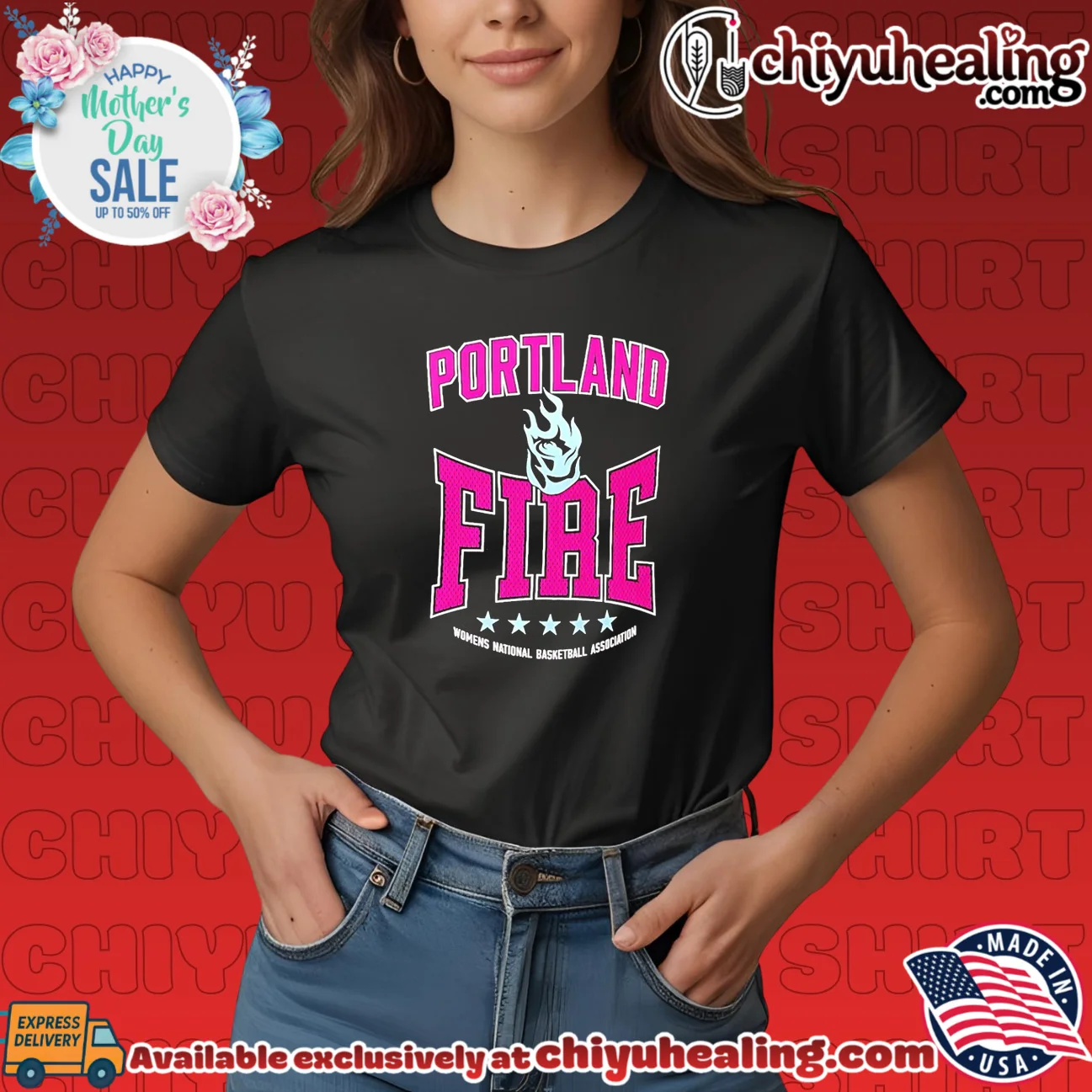 Portland Fire Starter WNBA Center Squeeze iconic shirt & hoodie | Official Style Drop Portland Fire Starter WNBA Center Squeeze