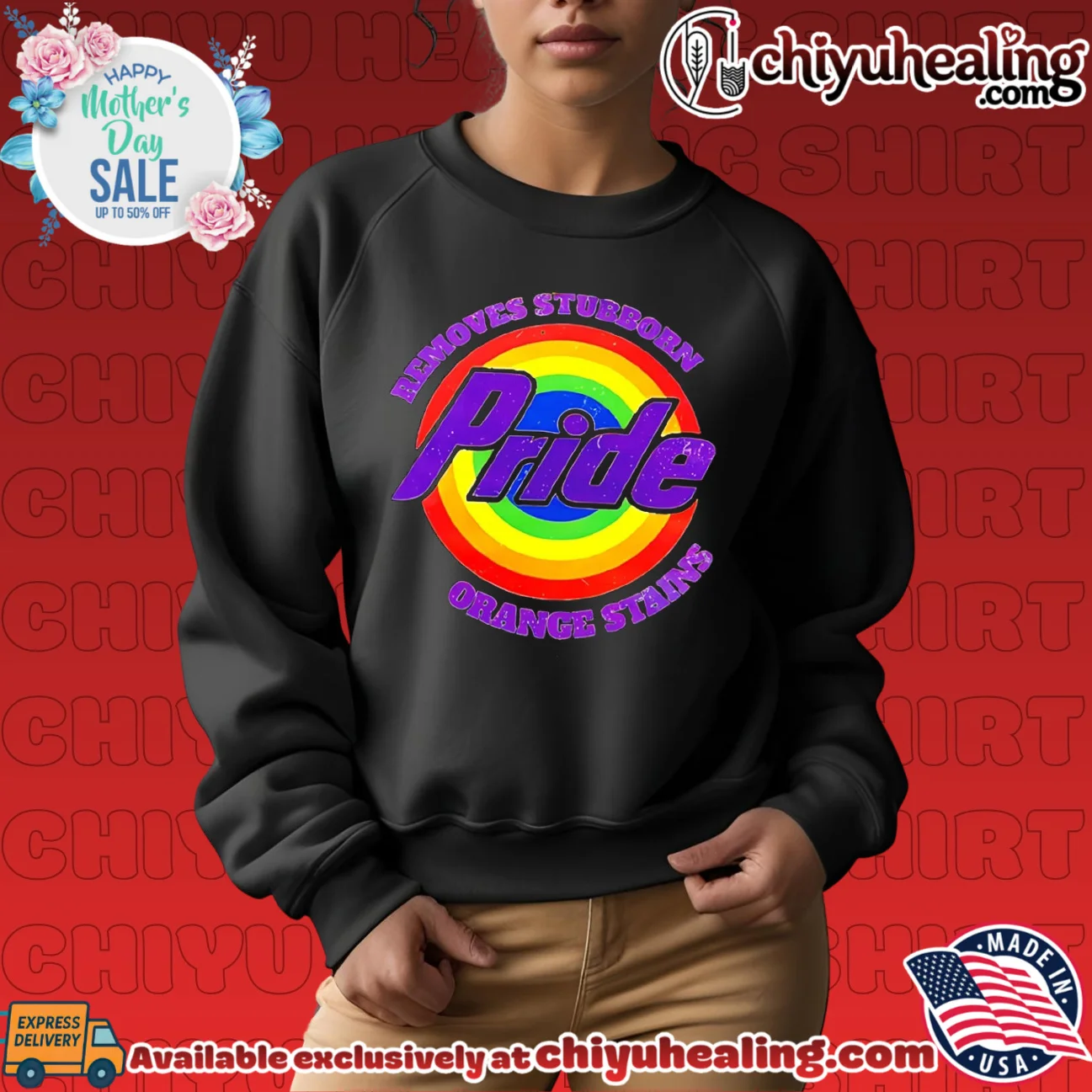 Pride removes stubborn orange stains authentic shirt & hoodie - New Arrival Pride removes stubborn orange stains