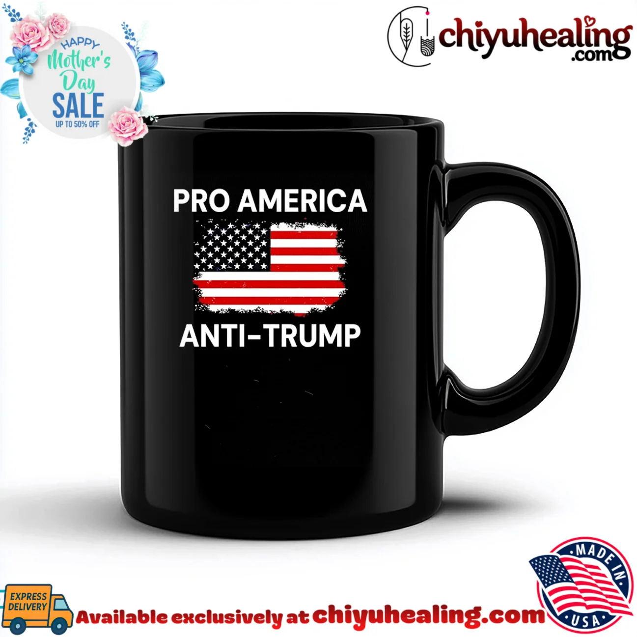 Pro America anti Trump flag iconic shirt & hoodie | Modern Street Style Pro America anti Trump flag