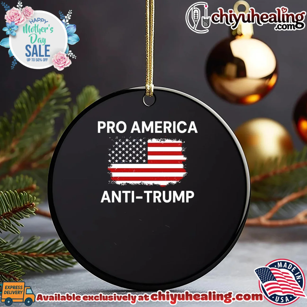 Pro America anti Trump flag iconic shirt & hoodie | Modern Street Style Pro America anti Trump flag