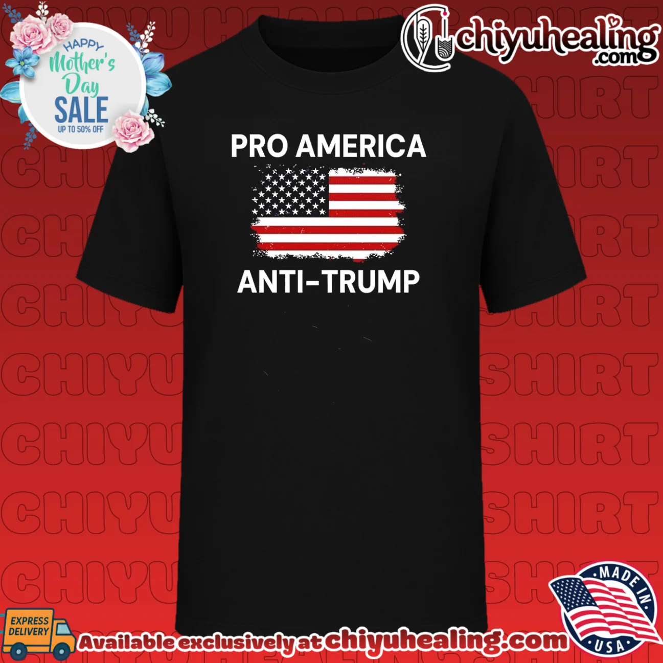 Pro America anti Trump flag