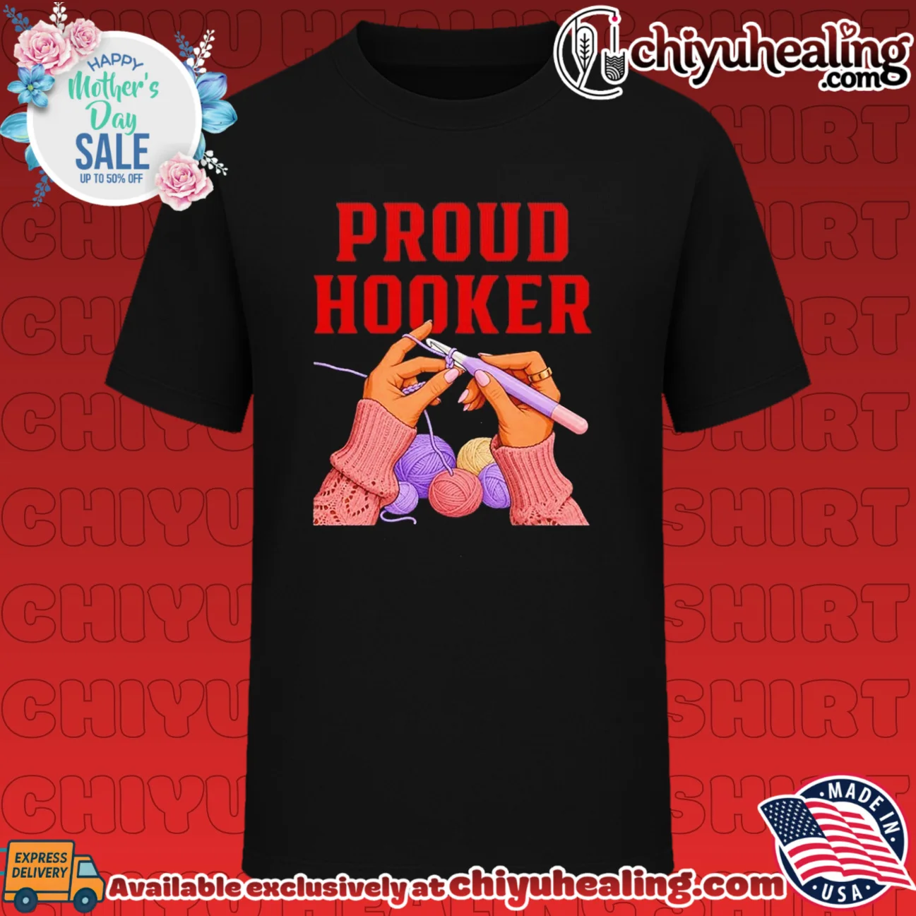 Proud Hooker Crochet Yarn Crafting knitting shirt & hoodie
