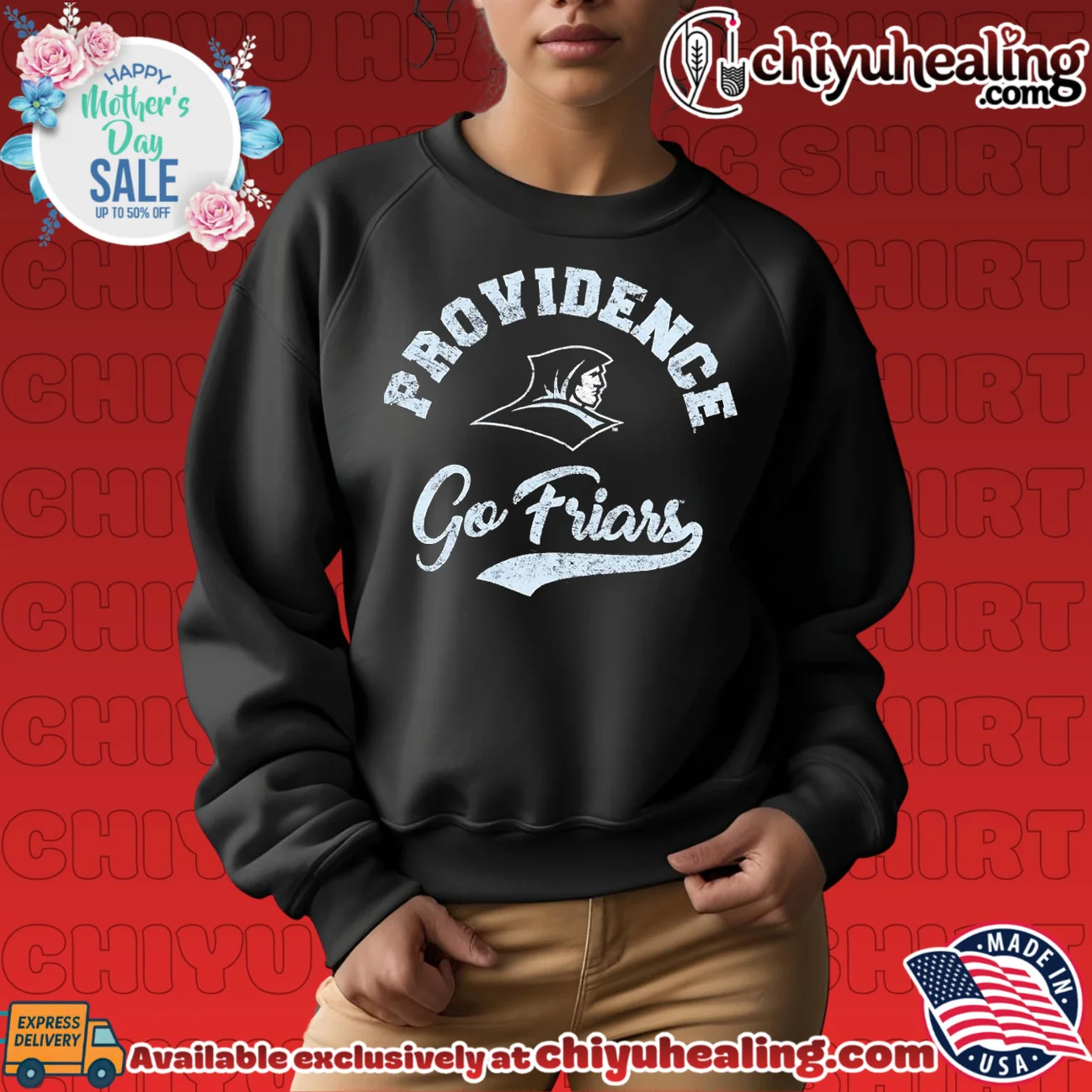 Providence Friars go Friars Retro logo iconic shirt & hoodie - Ultimate Gift Edition Providence Friars go Friars Retro logo