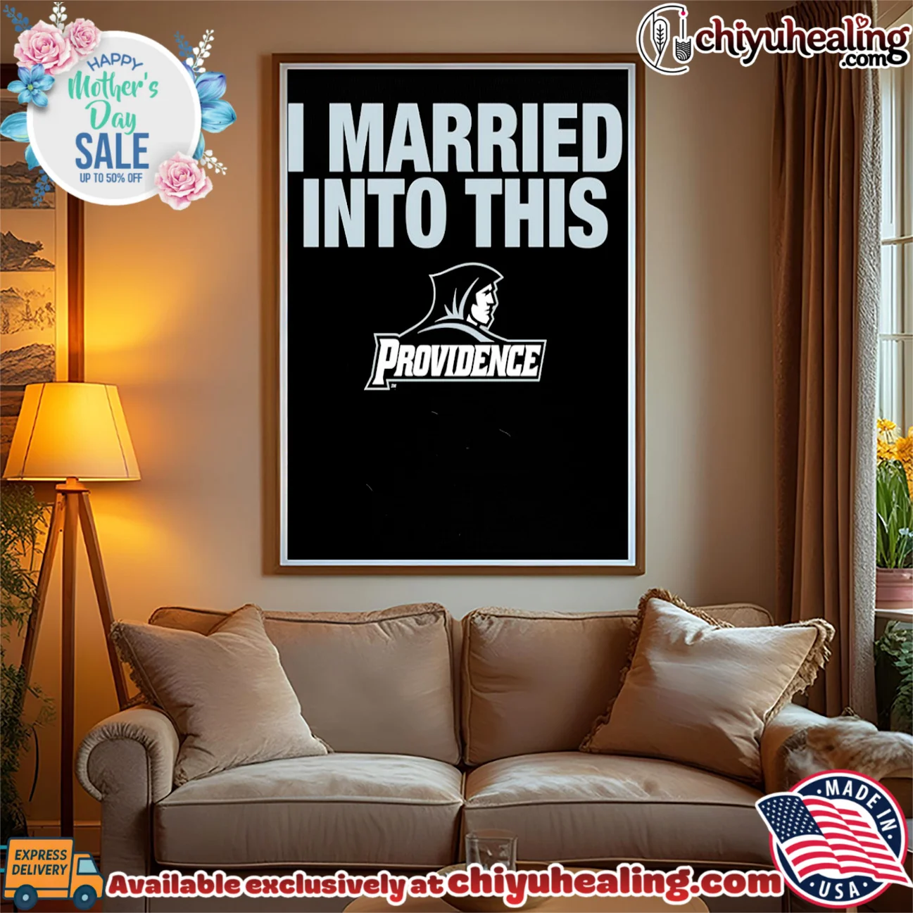 Providence Friars I Married Into This logo elite shirt & hoodie - New Arrival Providence Friars I Married Into This logo