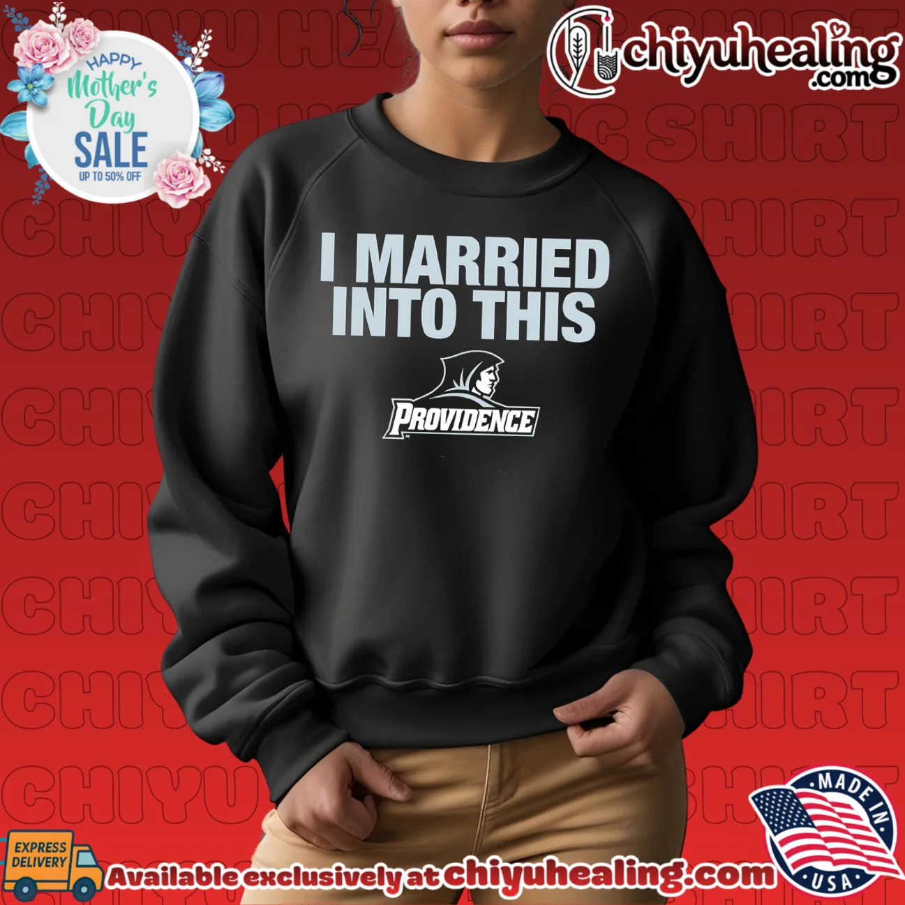 Providence Friars I Married Into This logo elite shirt & hoodie - New Arrival Providence Friars I Married Into This logo