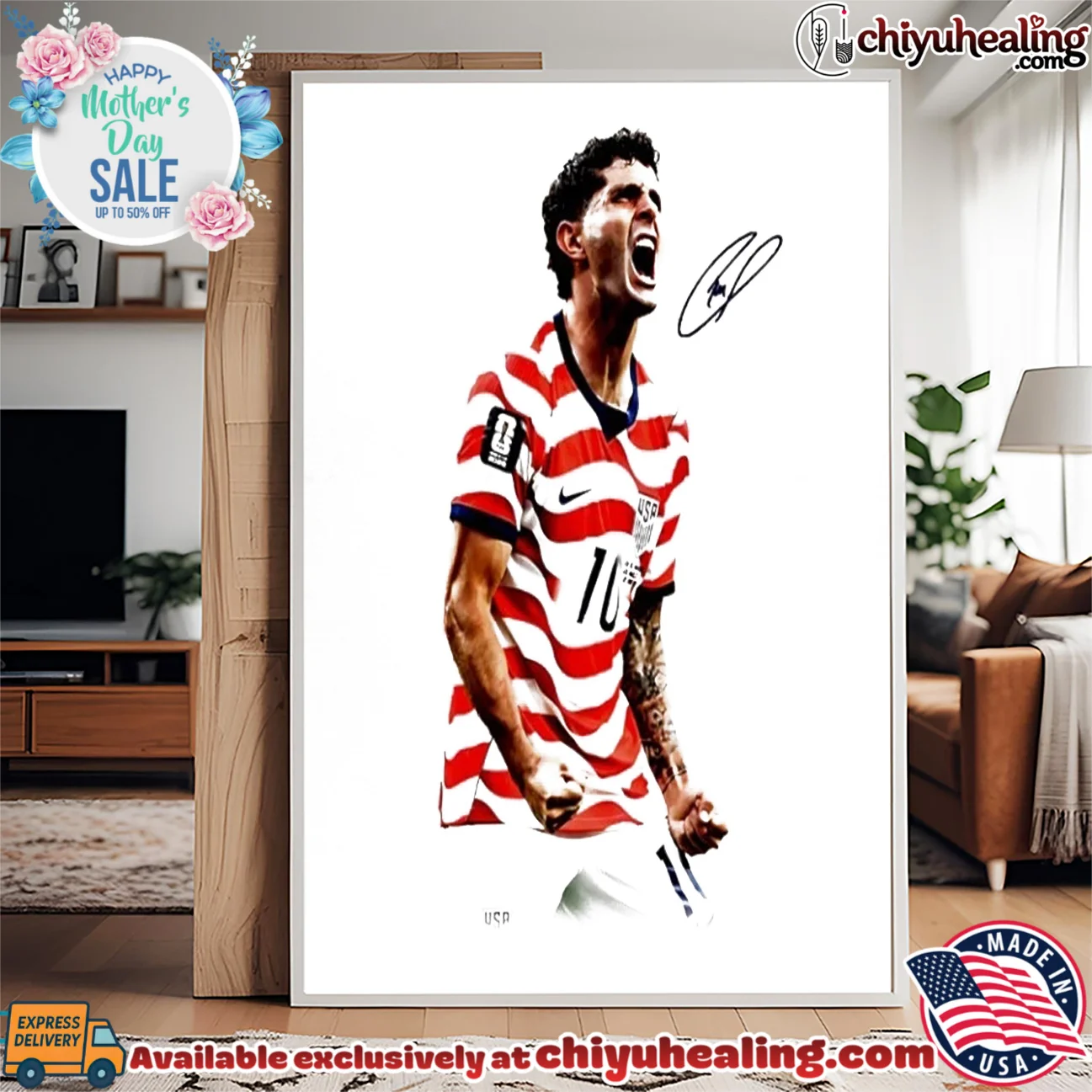 Pulisic USA Soccer Captain America signature retro shirt & hoodie | Limited Stock Edition Pulisic USA Soccer Captain America signature