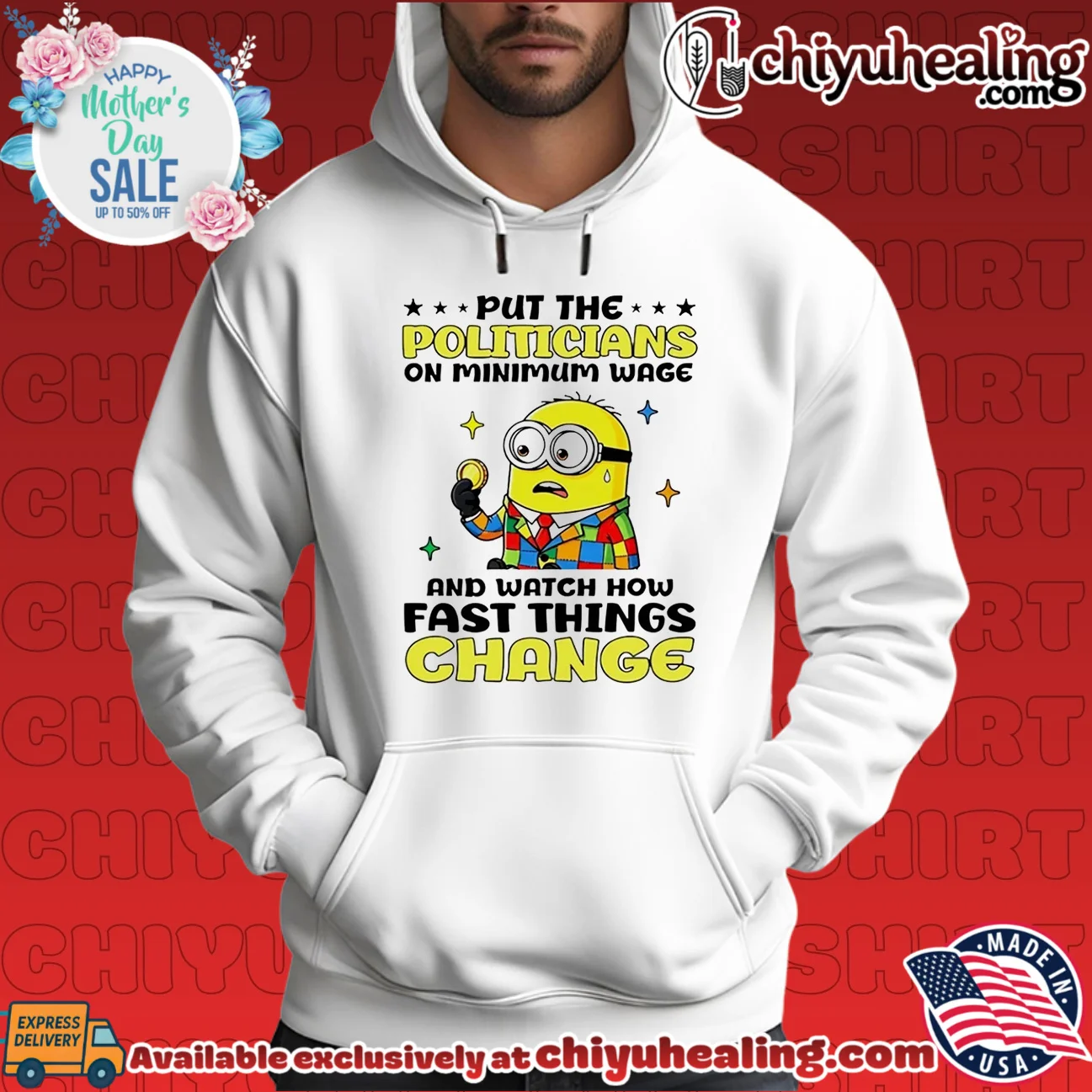 Put the politicians on minimum wage and watch how fast things change Minion elite shirt & hoodie - Premium Streetwear Put the politicians on minimum wage and watch how fast things change Minion elite shirt & hoodie - Premium Streetwear