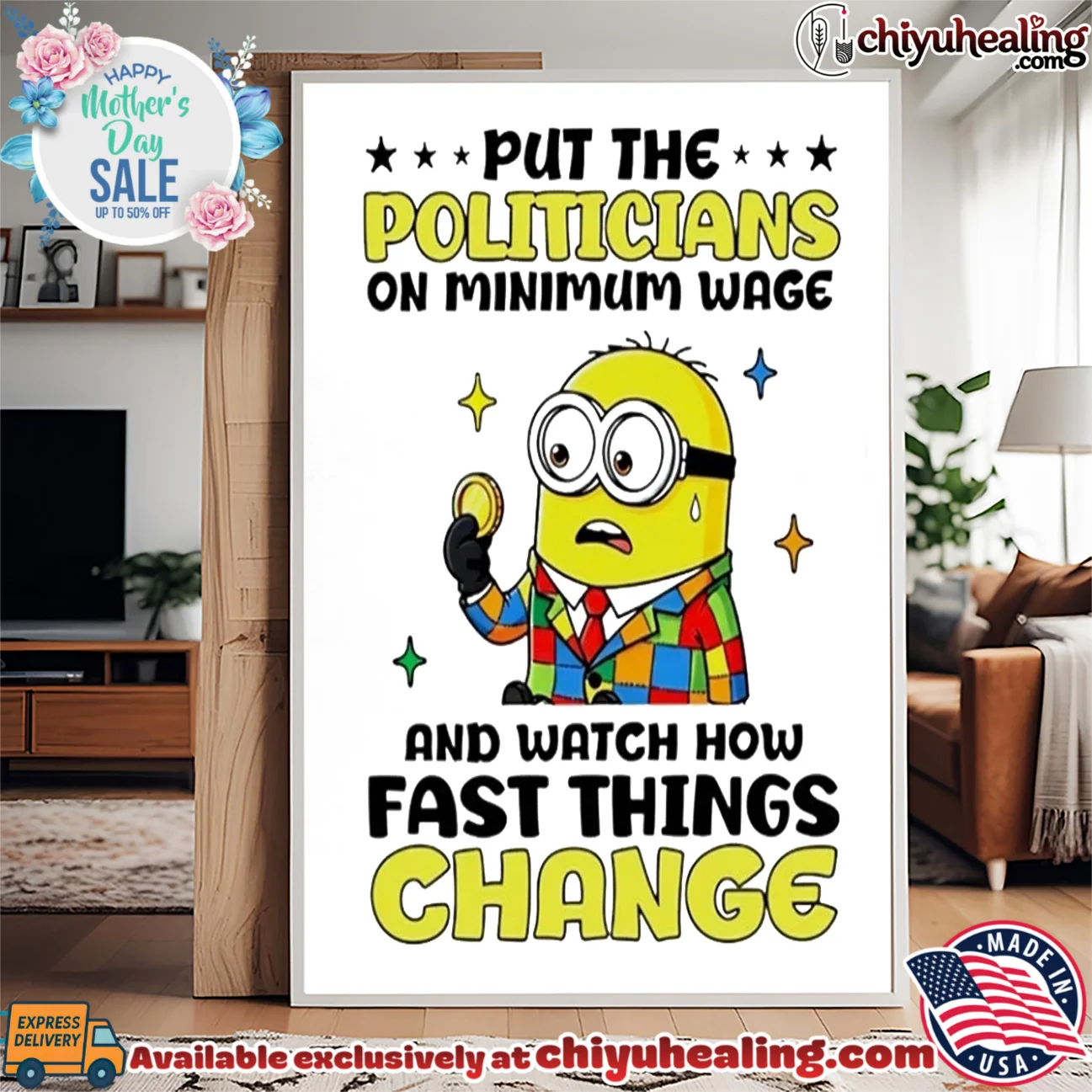 Put the politicians on minimum wage and watch how fast things change Minion elite shirt & hoodie - Premium Streetwear Put the politicians on minimum wage and watch how fast things change Minion