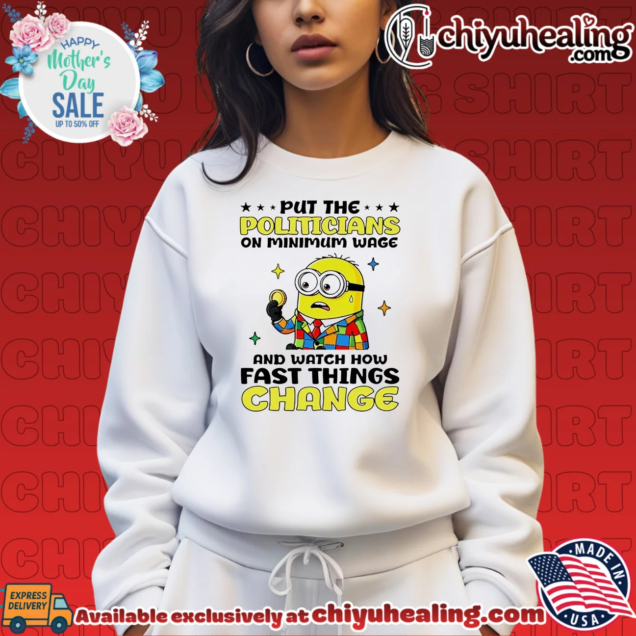 Put the politicians on minimum wage and watch how fast things change Minion elite shirt & hoodie - Premium Streetwear Put the politicians on minimum wage and watch how fast things change Minion