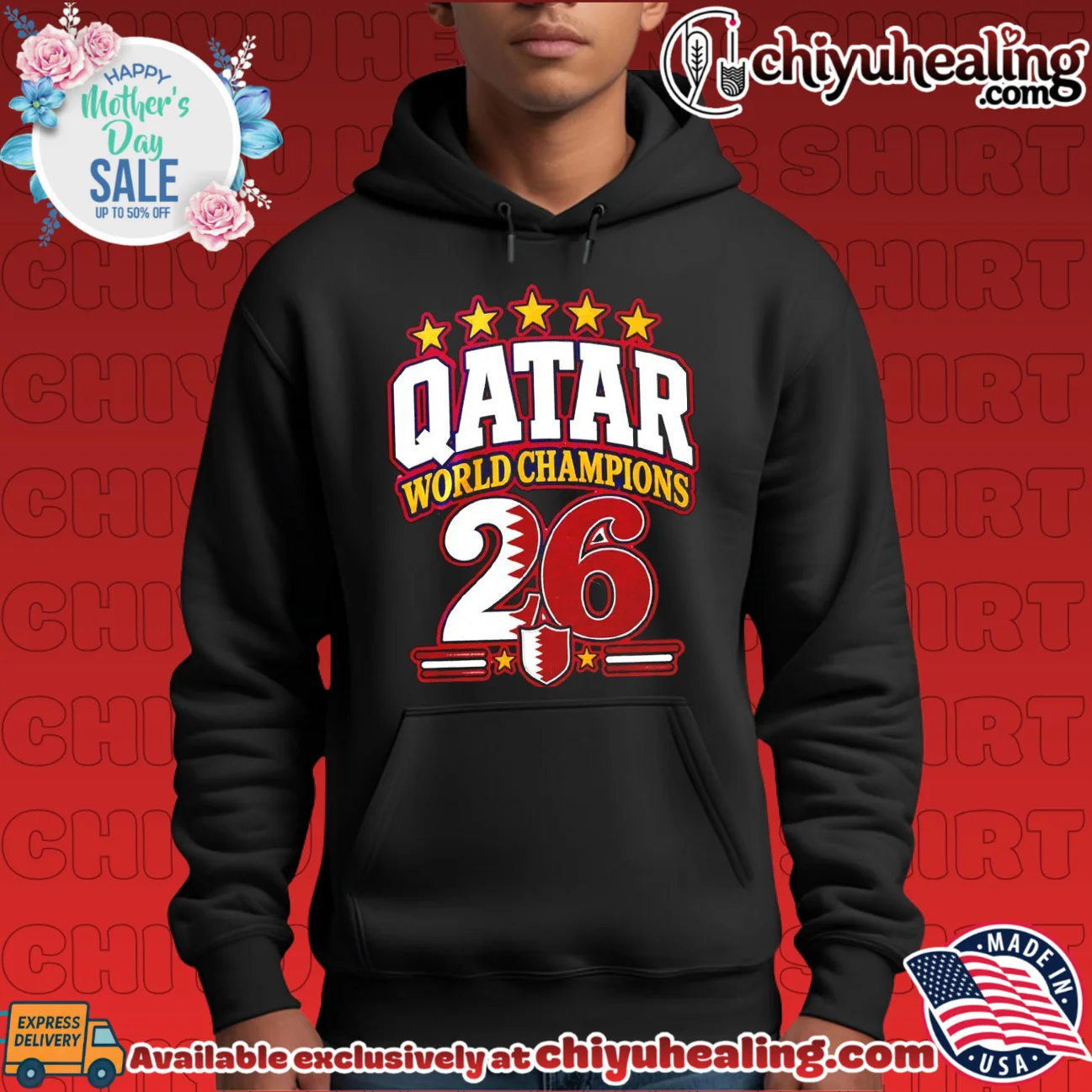 Qatar 2026 World Champions flag shirt epic shirt & hoodie - Perfect Fan Gift Qatar 2026 World Champions flag shirt epic shirt & hoodie - Perfect Fan Gift