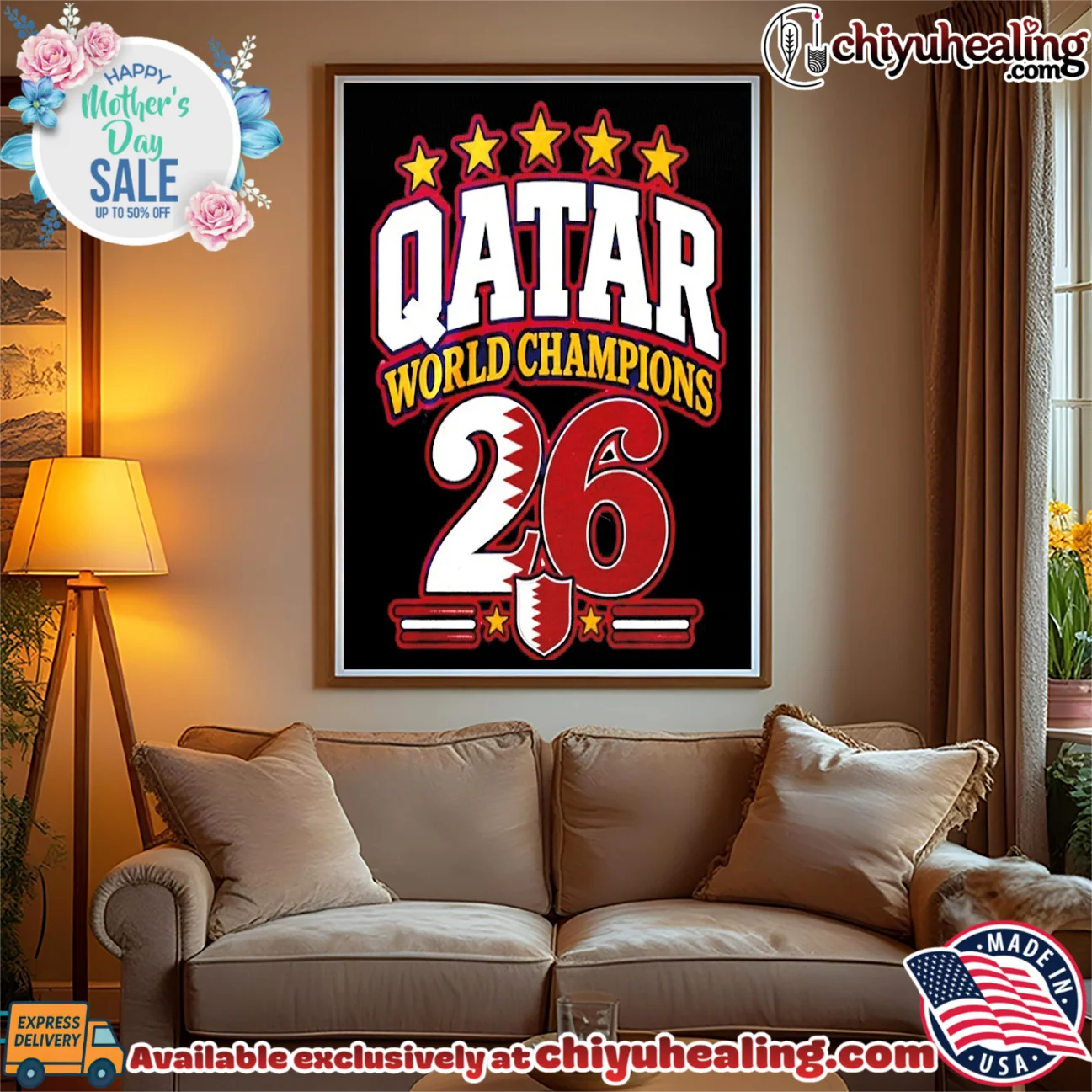 Qatar 2026 World Champions flag shirt epic shirt & hoodie - Perfect Fan Gift Qatar 2026 World Champions flag shirt