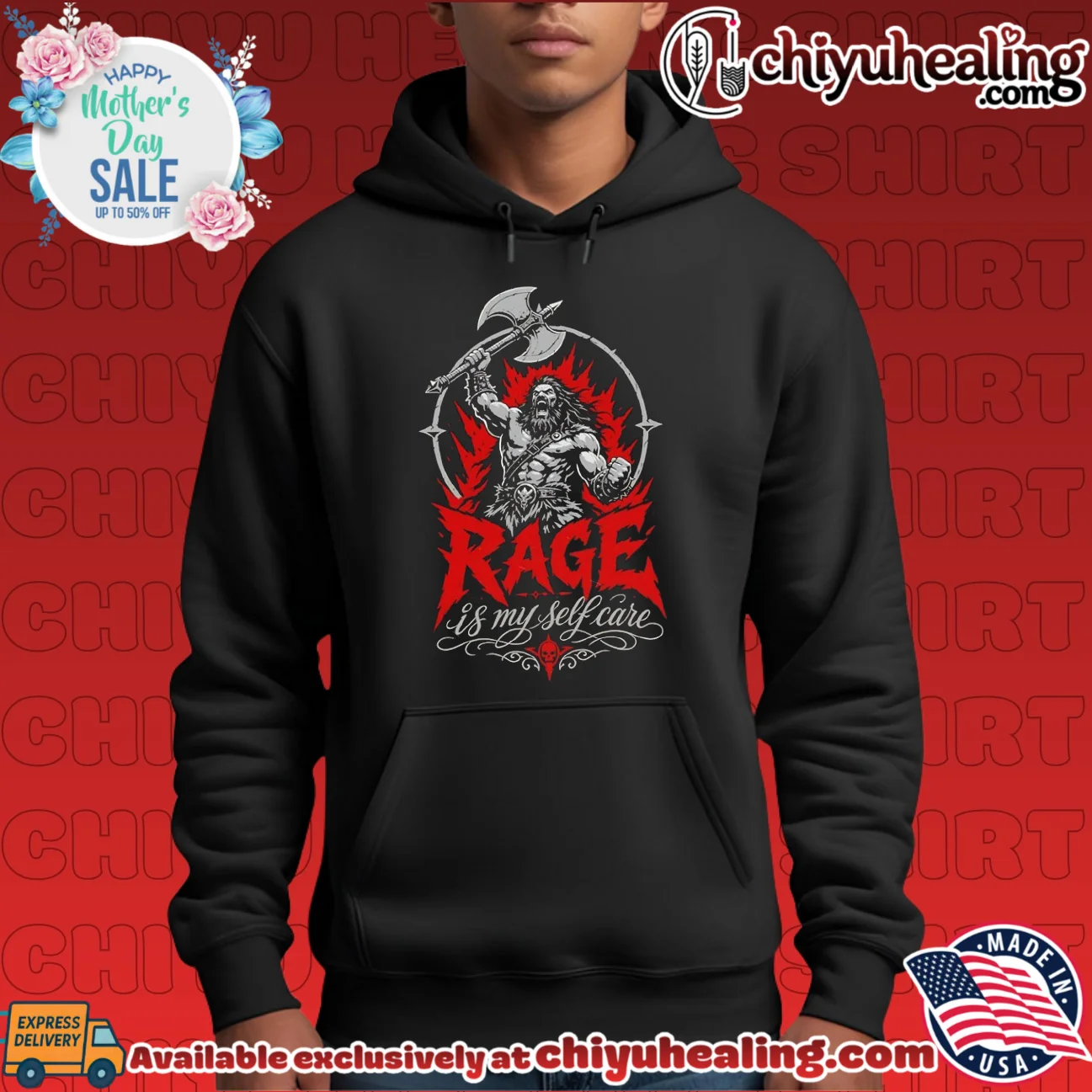 Rage Is My Self Care Barbarian Warrior fantasy shirt & hoodie Rage Is My Self Care Barbarian Warrior fantasy shirt & hoodie
