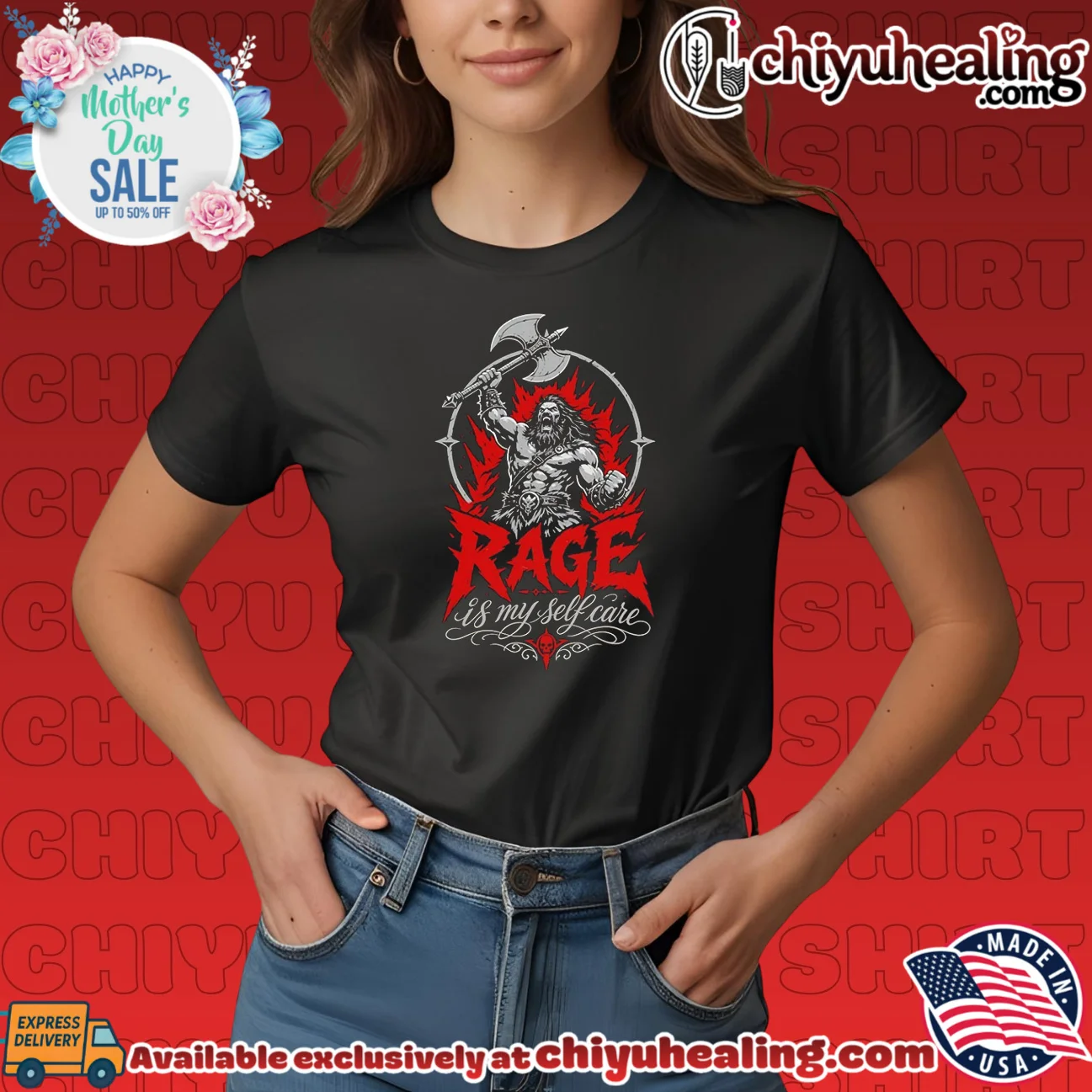 Rage Is My Self Care Barbarian Warrior fantasy shirt & hoodie Rage Is My Self Care Barbarian Warrior fantasy