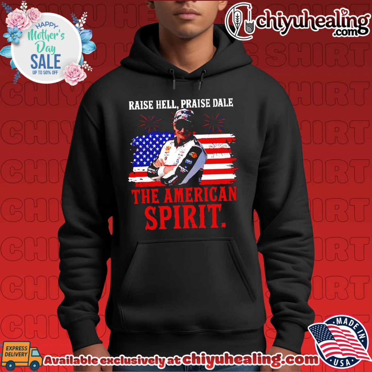 Raise Hell Praise Dale American Spirit Vintage Racing Legend Patriotic 4th of July shirt & hoodie Raise Hell Praise Dale American Spirit Vintage Racing Legend Patriotic 4th of July shirt & hoodie