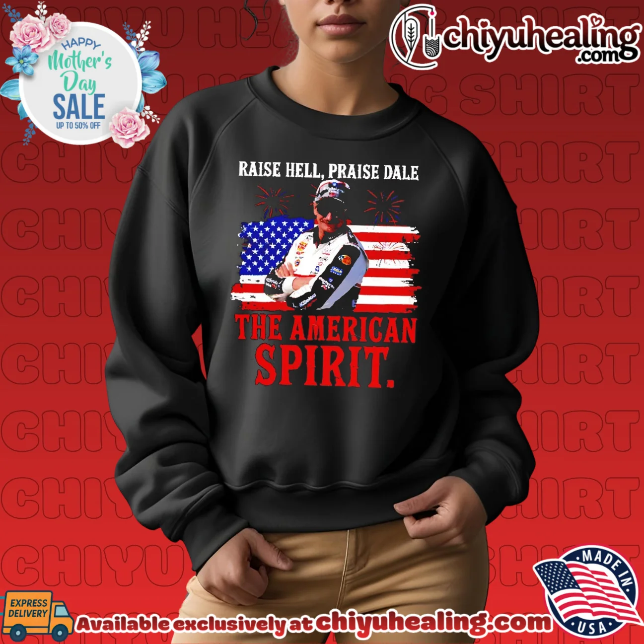 Raise Hell Praise Dale American Spirit Vintage Racing Legend Patriotic 4th of July shirt & hoodie Raise Hell Praise Dale American Spirit Vintage Racing Legend Patriotic 4th of July