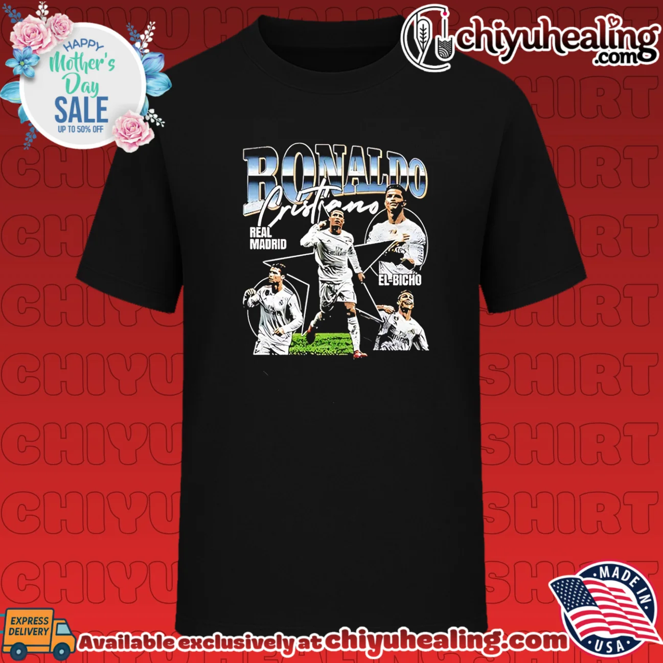 Real Madrid Cristiano Ronaldo portrait collage