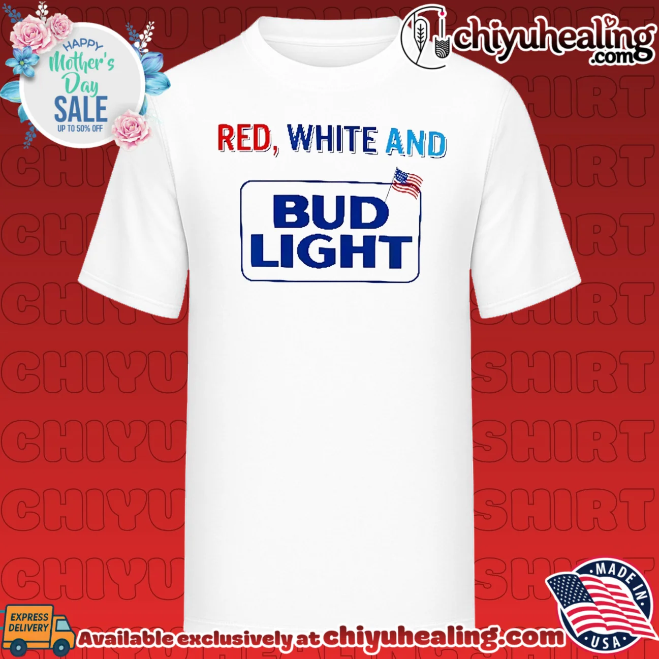 Red White And Bud Light 4th Of July