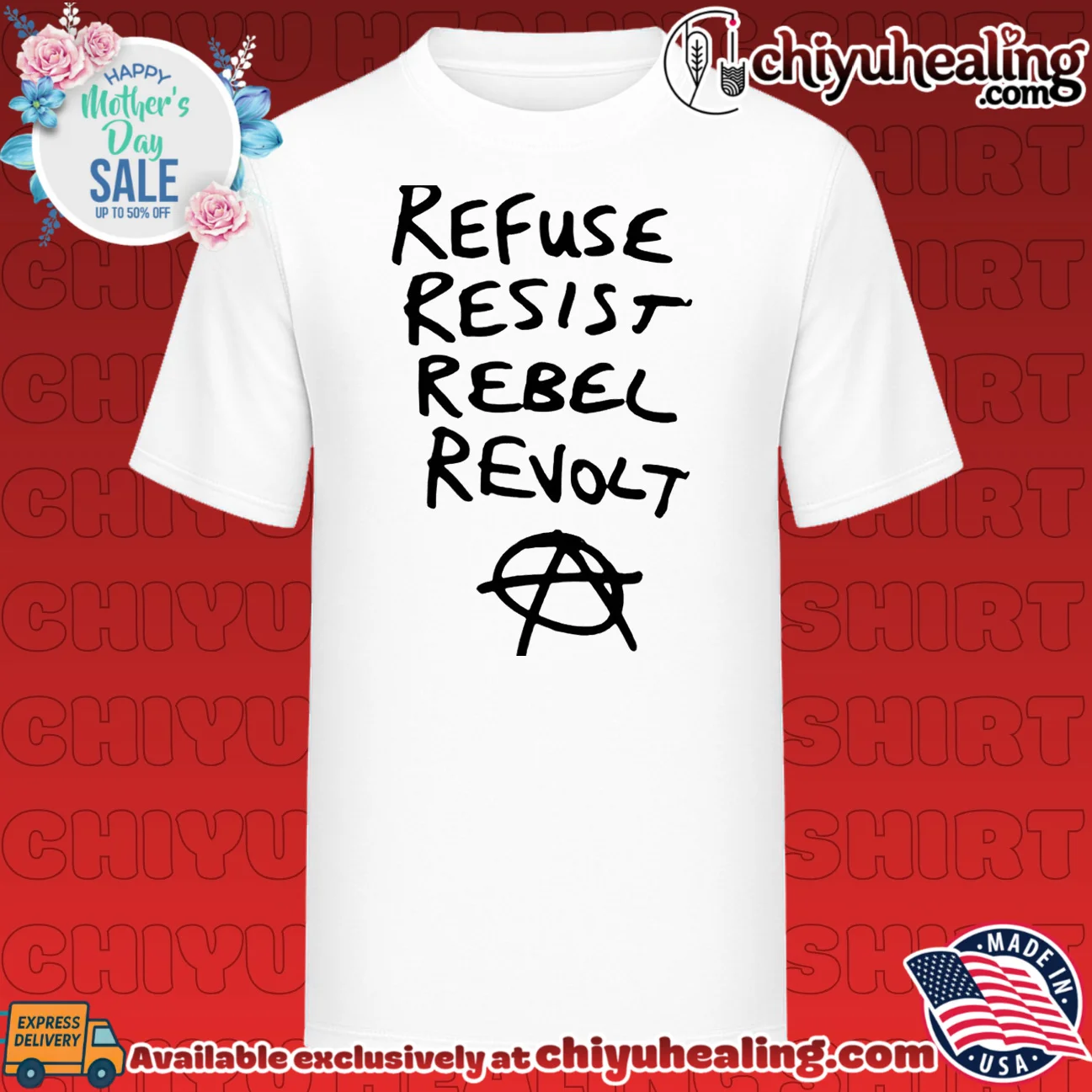 Refuse resist rebel revolt anarchy symbol