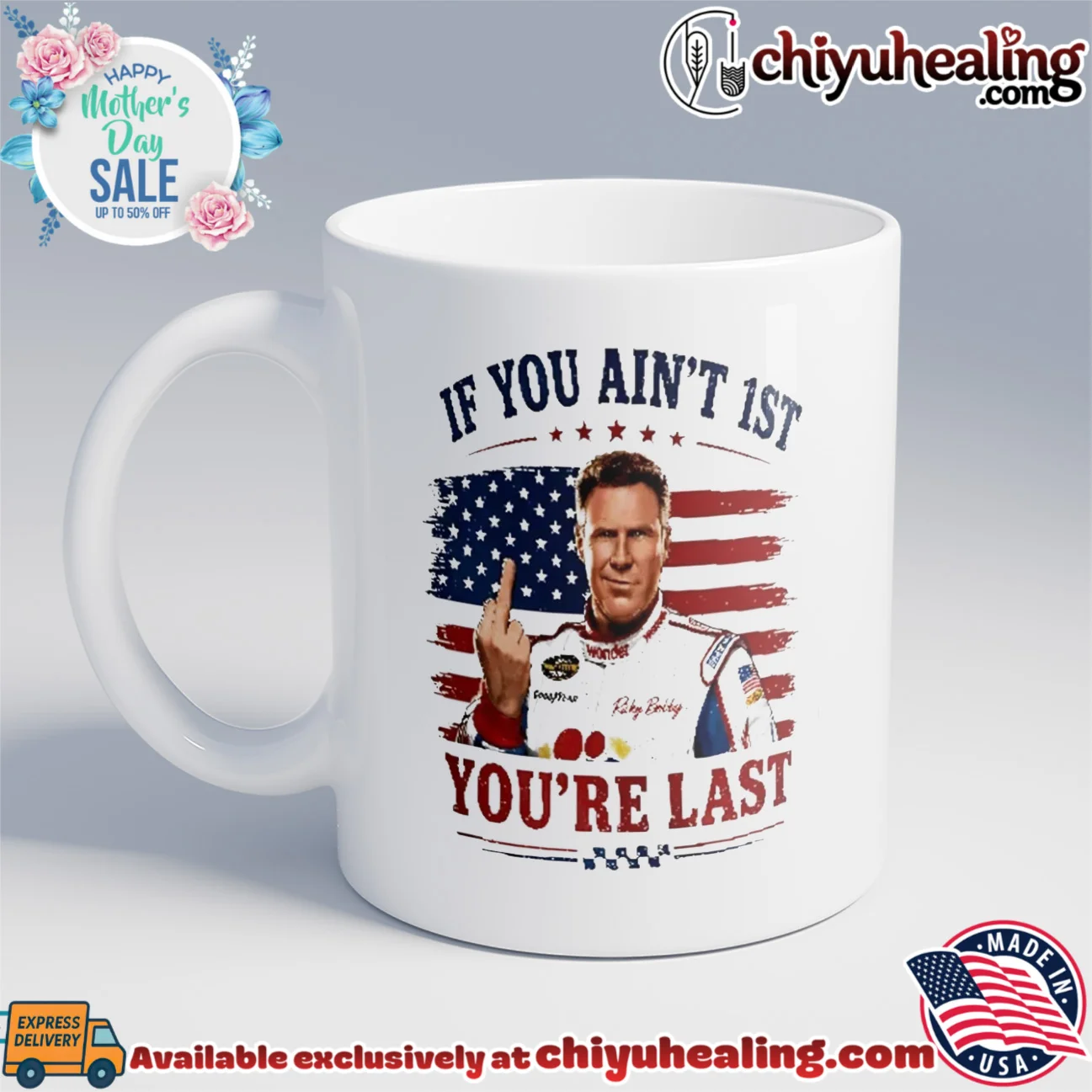 Ricky Bobby 26 If You Ain't 1st You're Last 4th Of July statement shirt & hoodie - Ultimate Tribute Merch Ricky Bobby 26 If You Ain't 1st You're Last 4th Of July