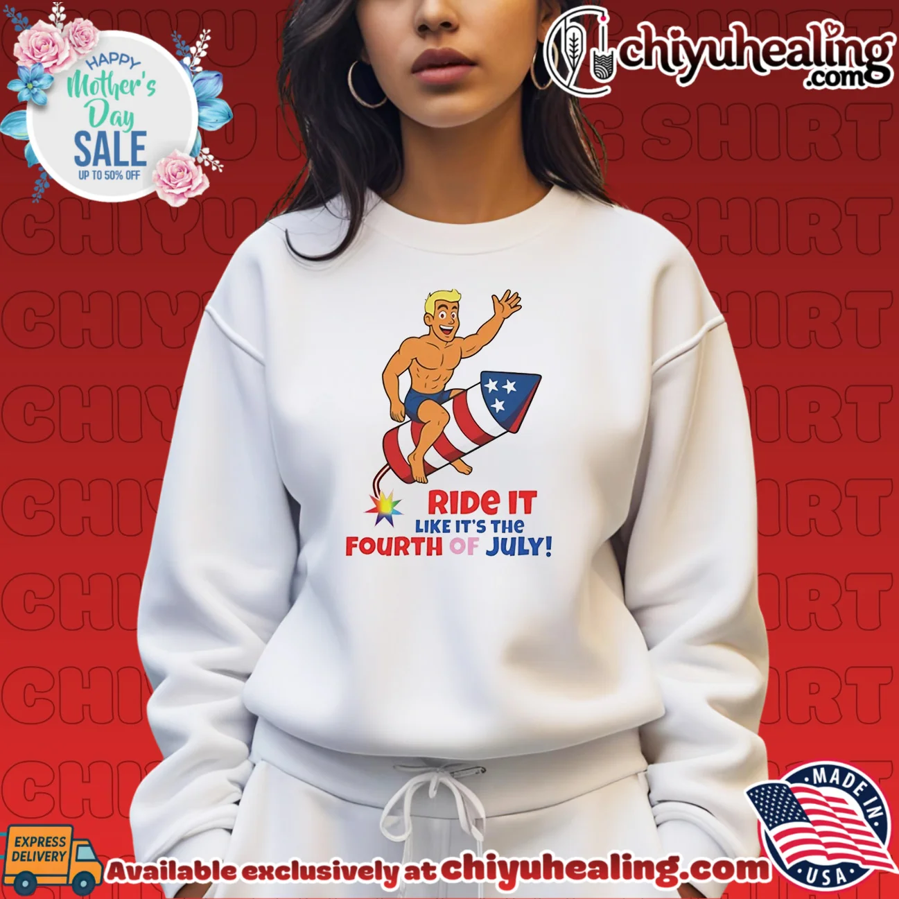 Ride It Like It's the Fourth of July Independence Day shirt & hoodie Ride It Like It's the Fourth of July Independence Day