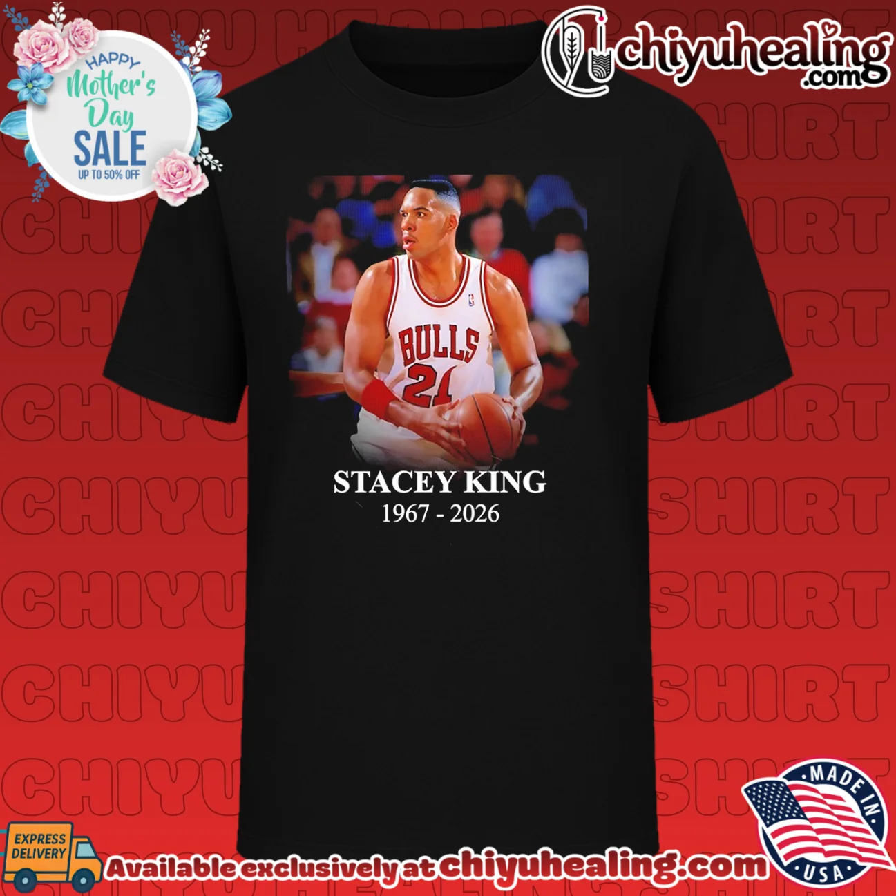 RIP Chicago Bulls Stacey King 21 thank you for the memories shirt