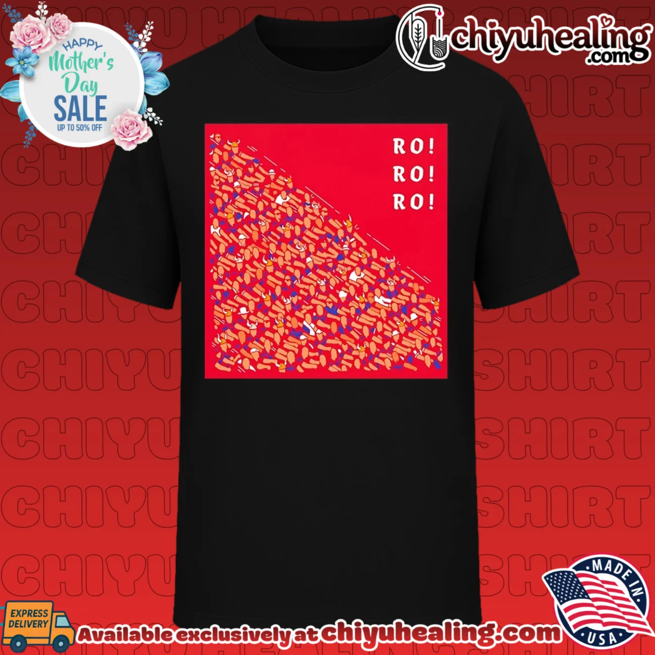 Ro Ro Ro crowd with viking helmets graphic shirt & hoodie