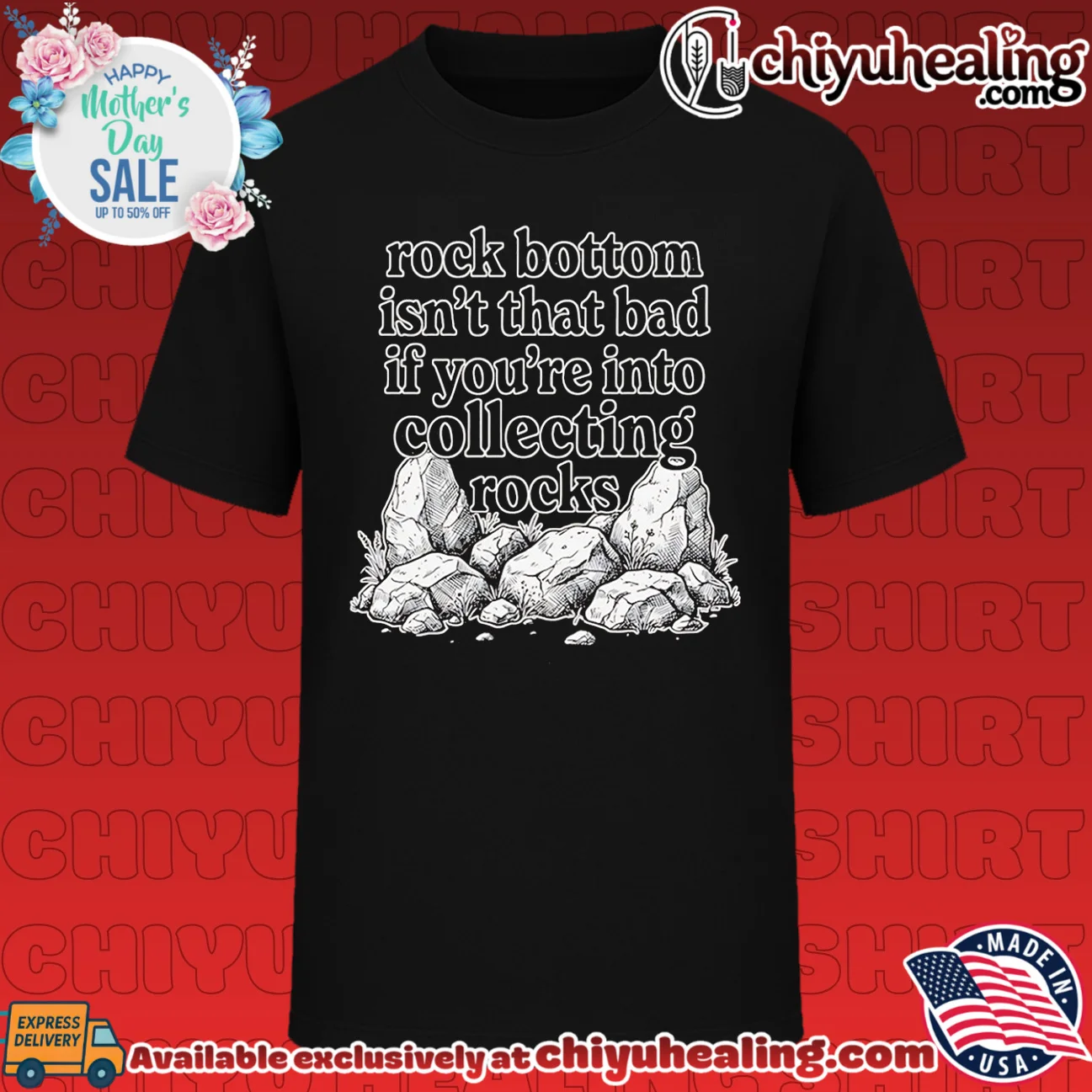 Rock Bottom Isn't That Bad If You're into Collecting Rocks shirt & hoodie
