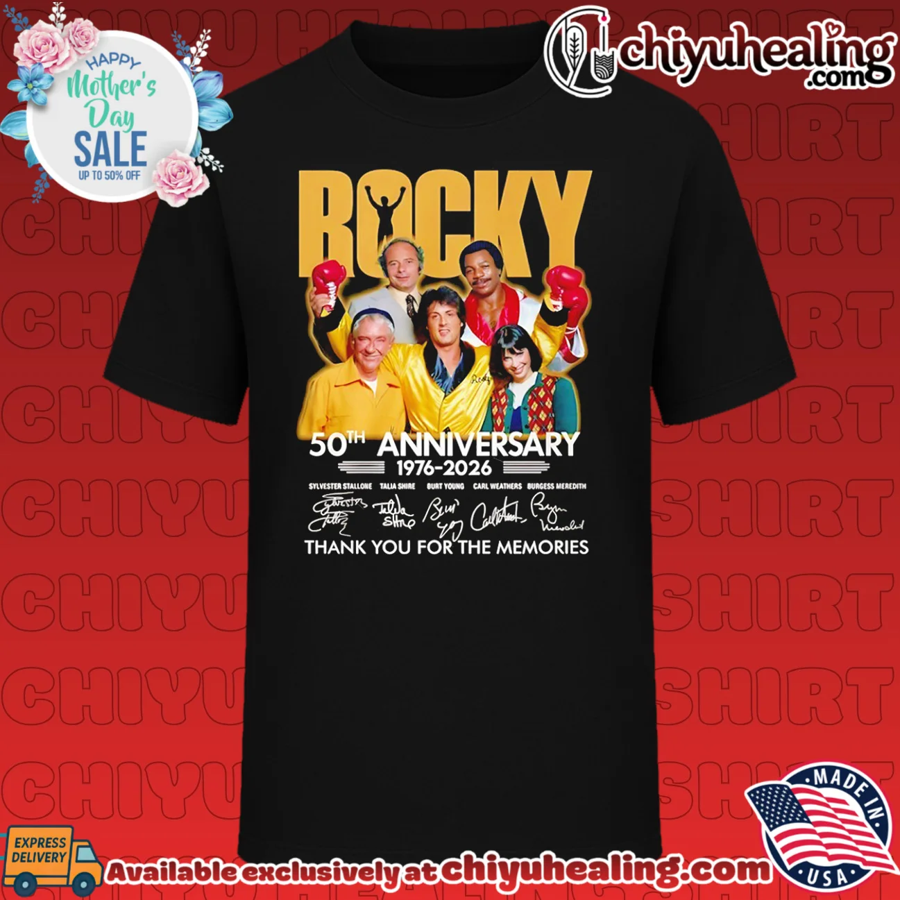 Rocky 50th Anniversary 1976-2026 Thank You For The Memories