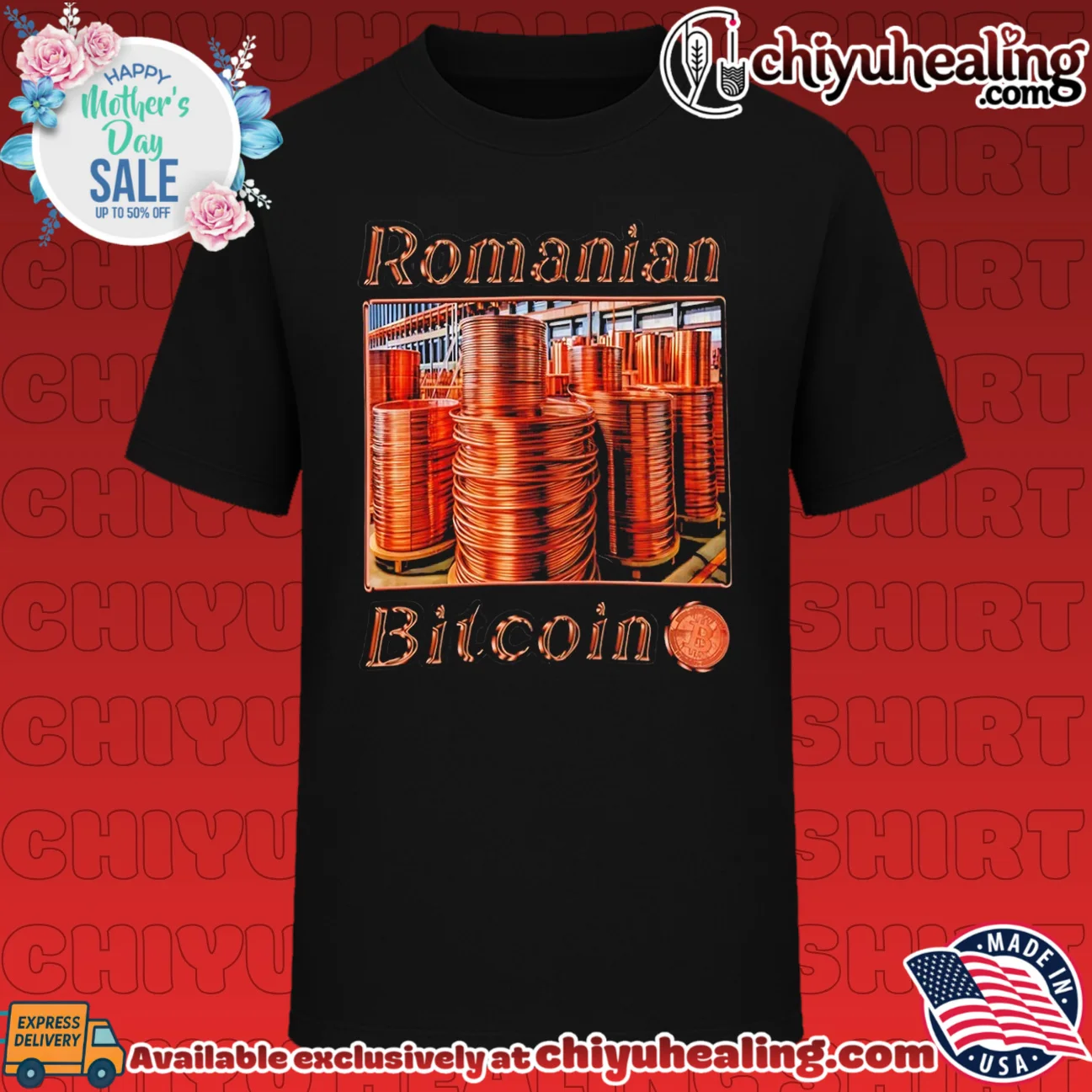 Romanian Bitcoin Copper Wire Spools crypto shirt & hoodie