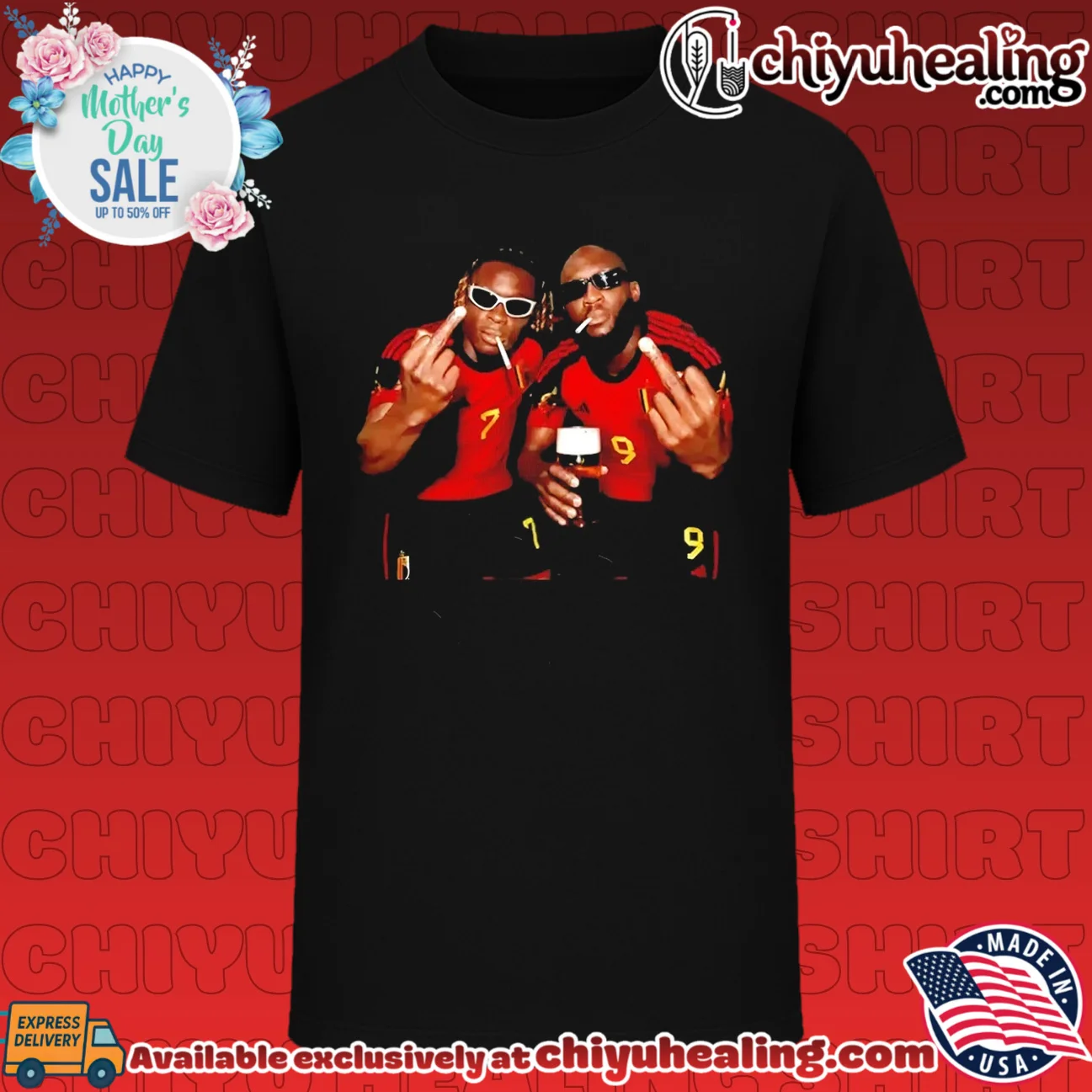 Romelu Lukaku and Jeremy Doku Belgium National Team middle finger shirt & hoodie