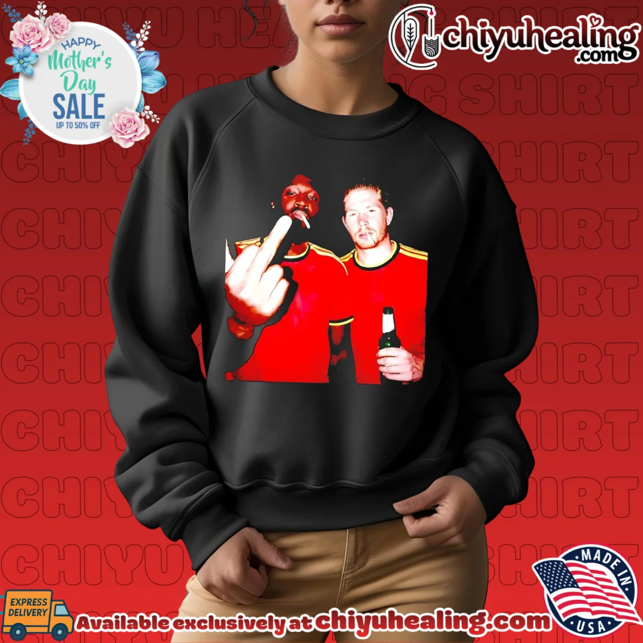 Romelu Lukaku and Kevin De Bruyne Belgium National Team middle finger shirt & hoodie Romelu Lukaku and Kevin De Bruyne Belgium National Team middle finger shirt & hoodie