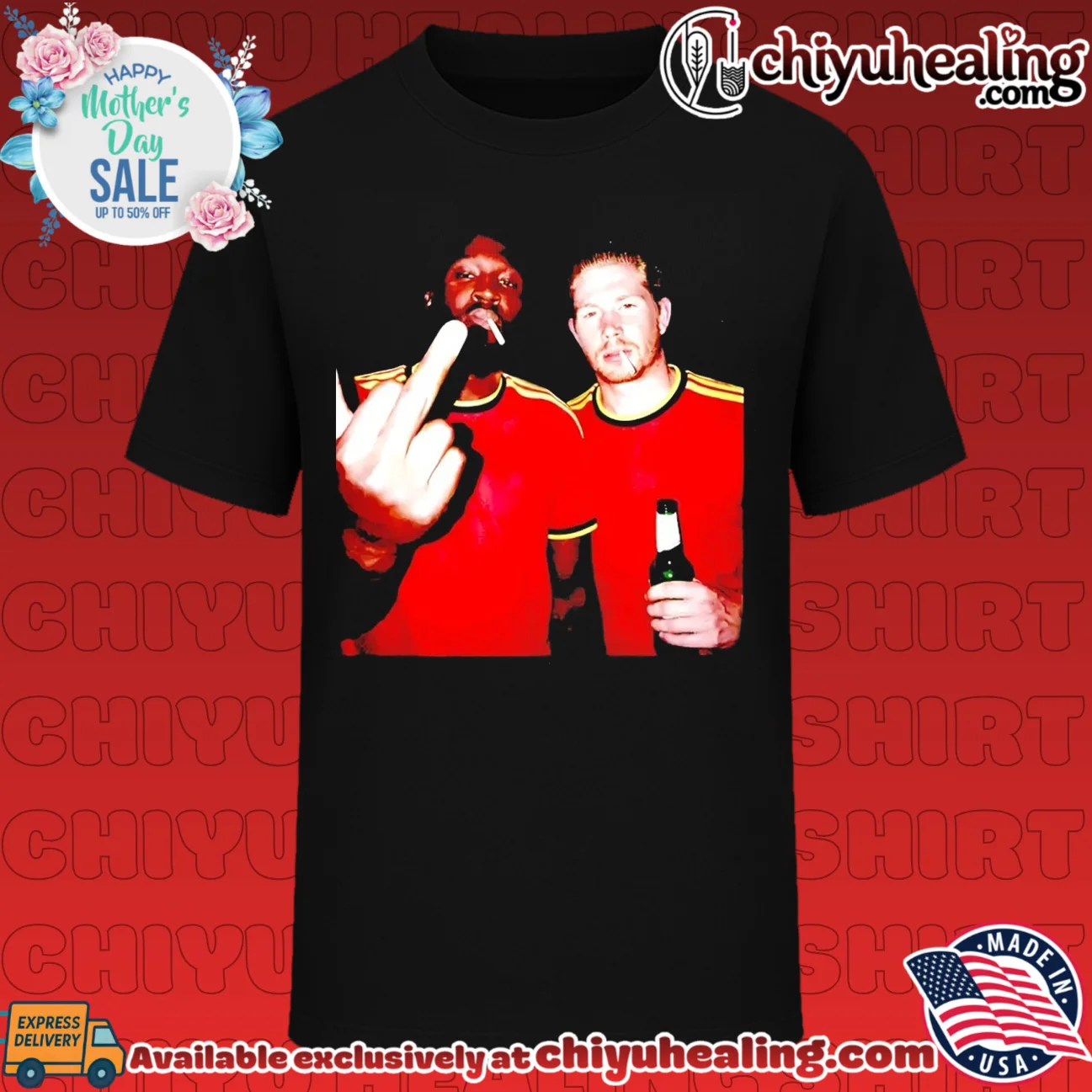Romelu Lukaku and Kevin De Bruyne Belgium National Team middle finger shirt & hoodie
