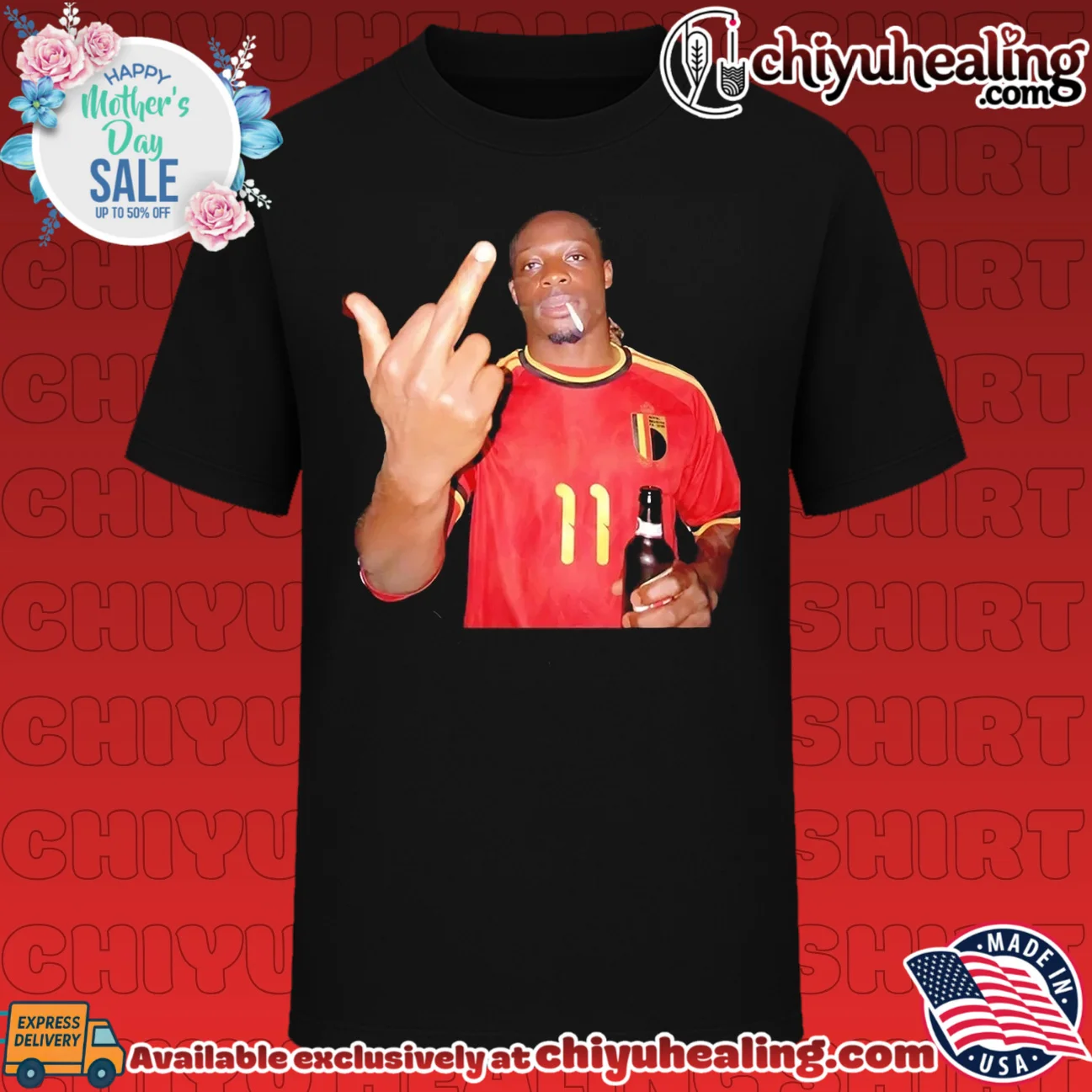 Romelu Lukaku Belgium National Team Soccer Legend middle finger shirt & hoodie