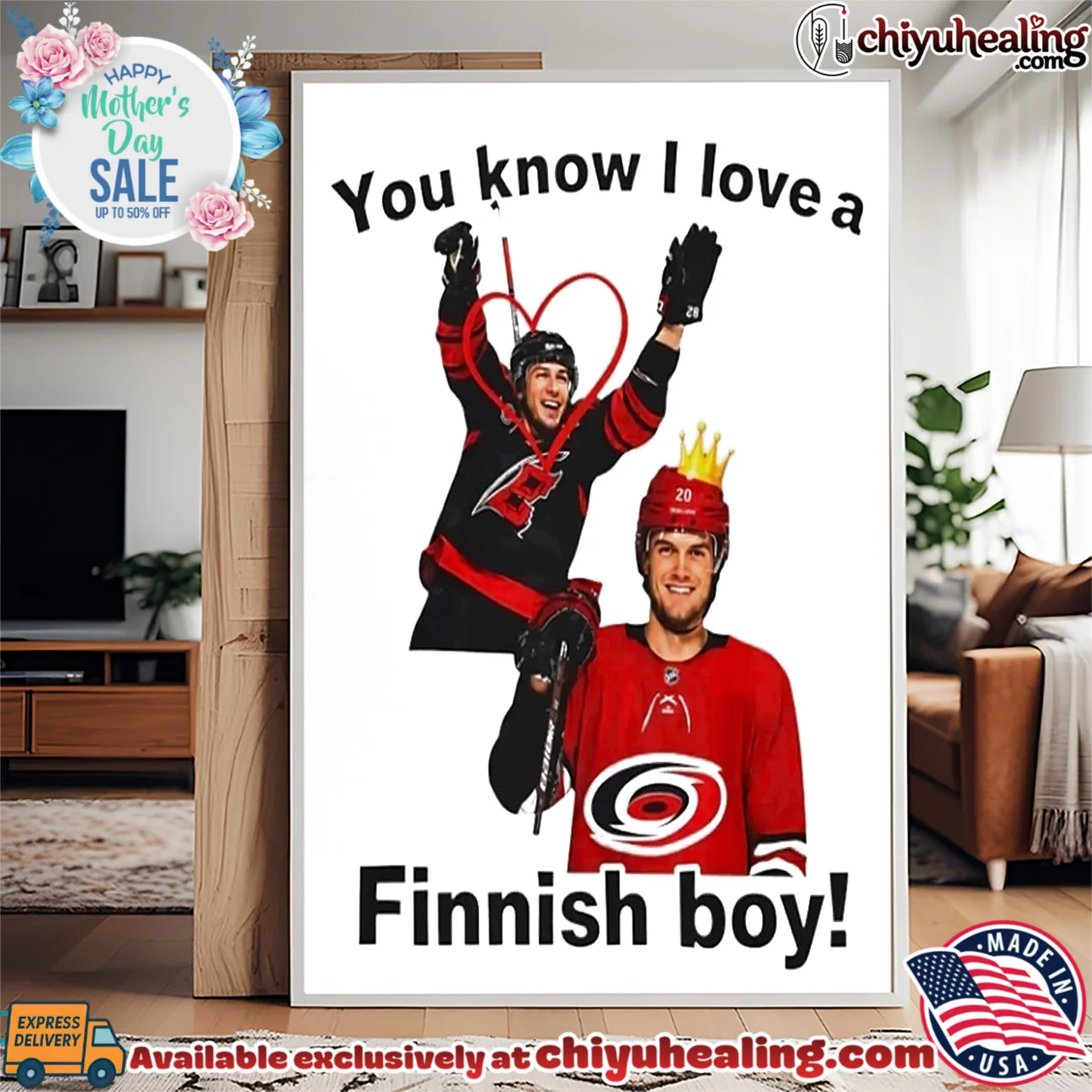 Ron Francis Carolina Hurricanes You know I love a Finnish boy essential shirt & hoodie - Ultimate Tribute Merch Ron Francis Carolina Hurricanes You know I love a Finnish boy