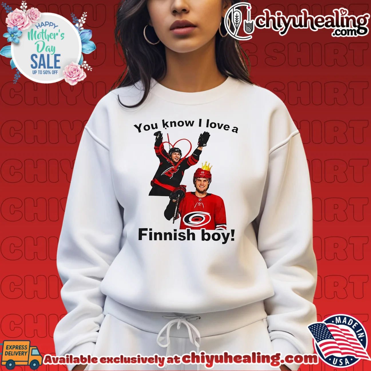 Ron Francis Carolina Hurricanes You know I love a Finnish boy essential shirt & hoodie - Ultimate Tribute Merch Ron Francis Carolina Hurricanes You know I love a Finnish boy